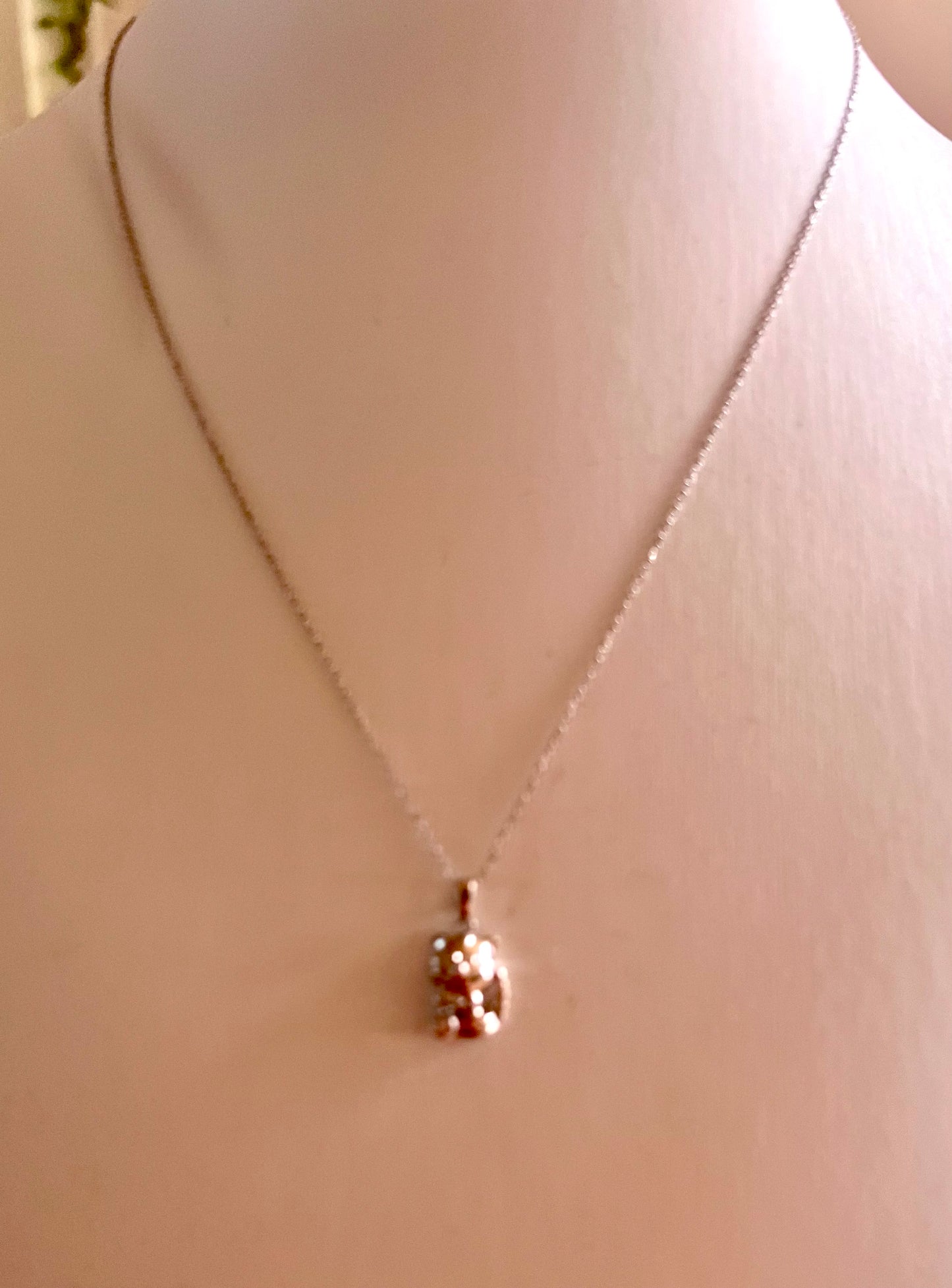K10 wg Necklace D- 0.2ct 1.8g 40cm