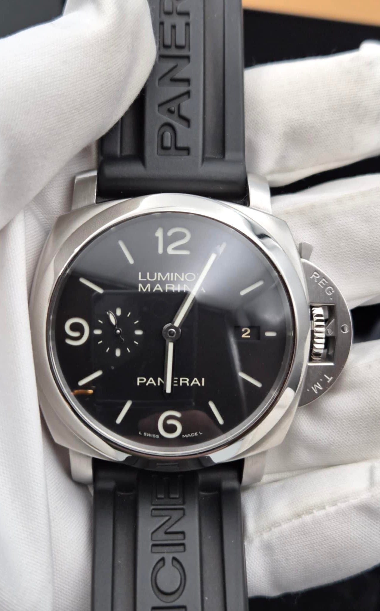 Panerai Luminor Marina AT 44mm SS/Black Strap 20cm   (🇵🇭P257,150)
