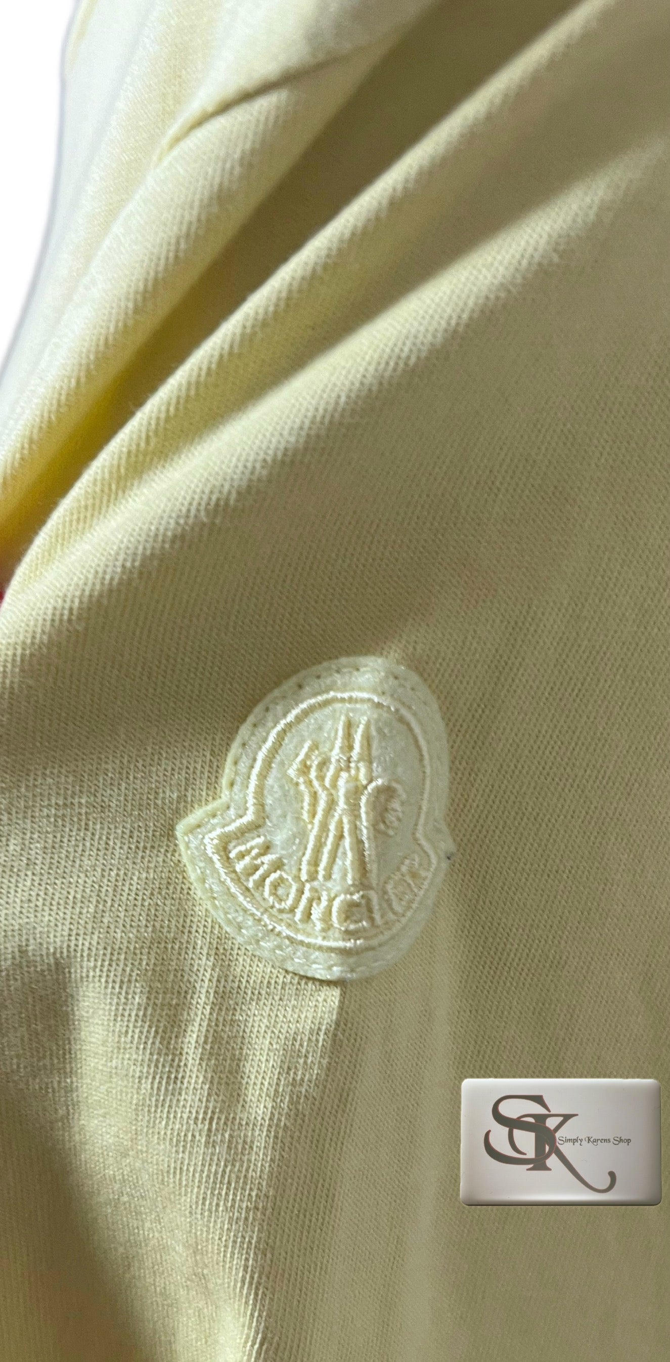 Moncler Yellow Tshirt Small Size for men