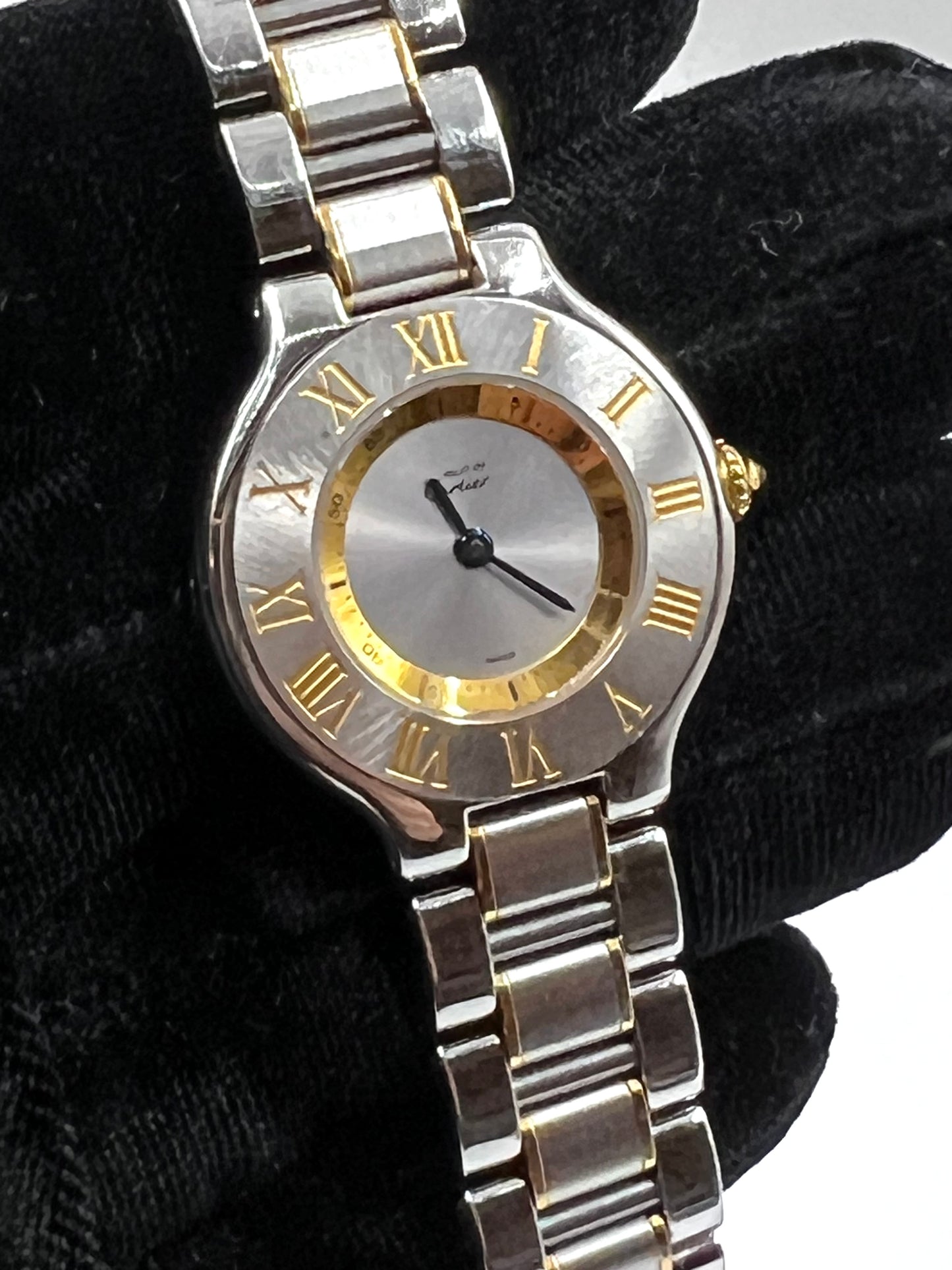 Cartier Must Vantian Watch 28mm SS/YG/SV w/ box & Cert 17.5cm (🇵🇭P85,140)