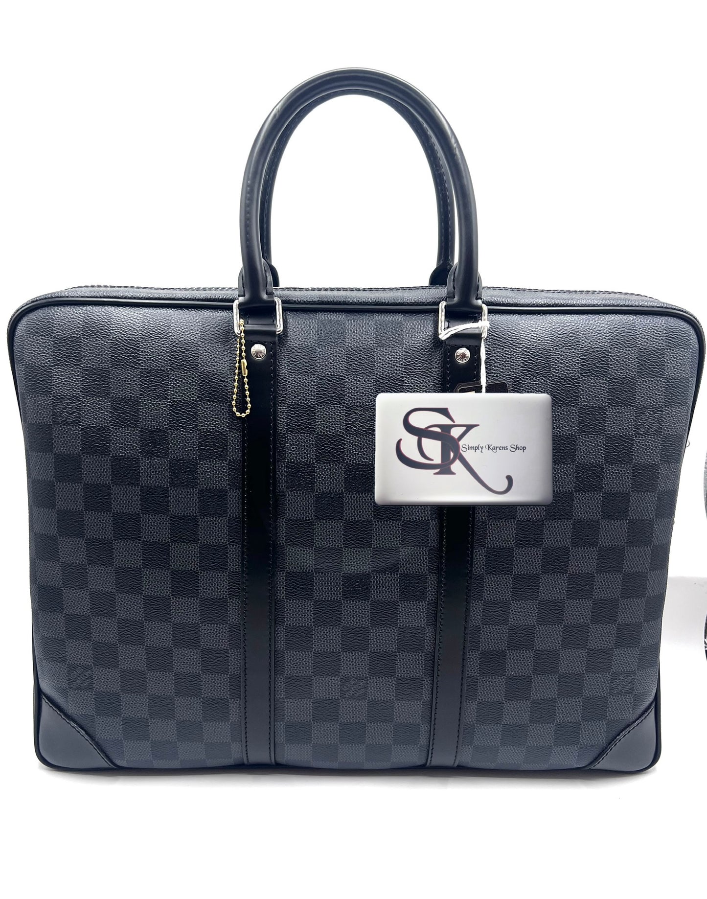 Louis Vuitton Porte Document Voyage Pm Briefcase Graphite Canvas (🇵🇭P46,440)