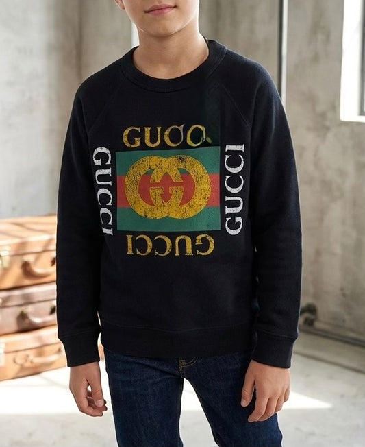 Gucci Black Sweater Size 10 on Tag  Junior Size (140cm)        (🇵🇭P7,740)