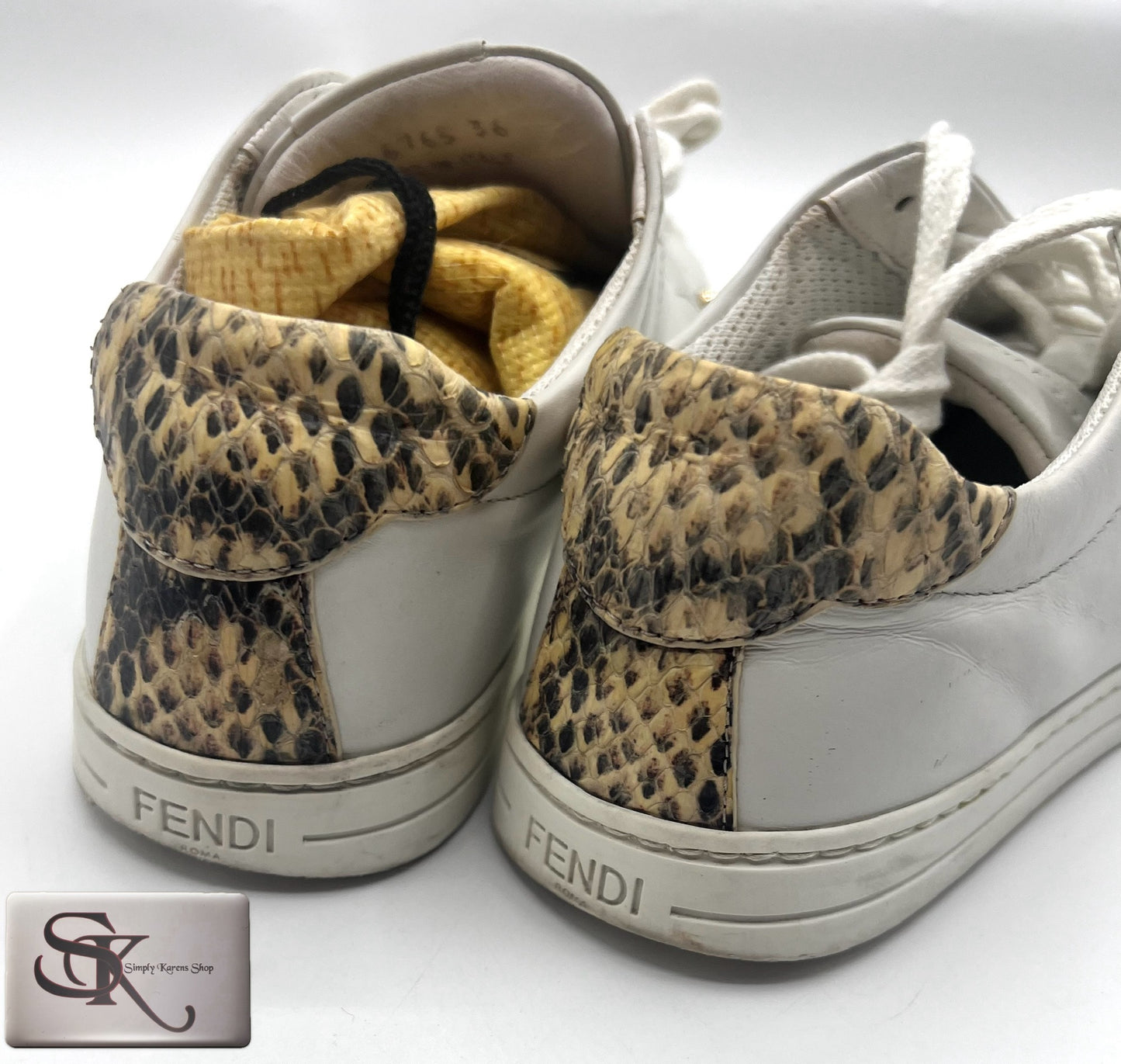 Fendi Monster White Sneakers S36 (23cm)   (🇵🇭P12,040)