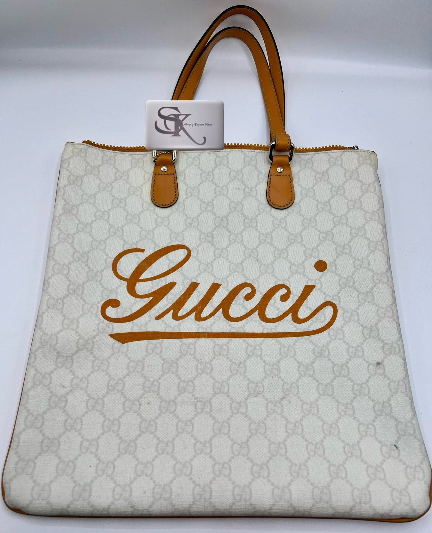 GUCCI GG PLUS MONOGRAM FLAT TOTE