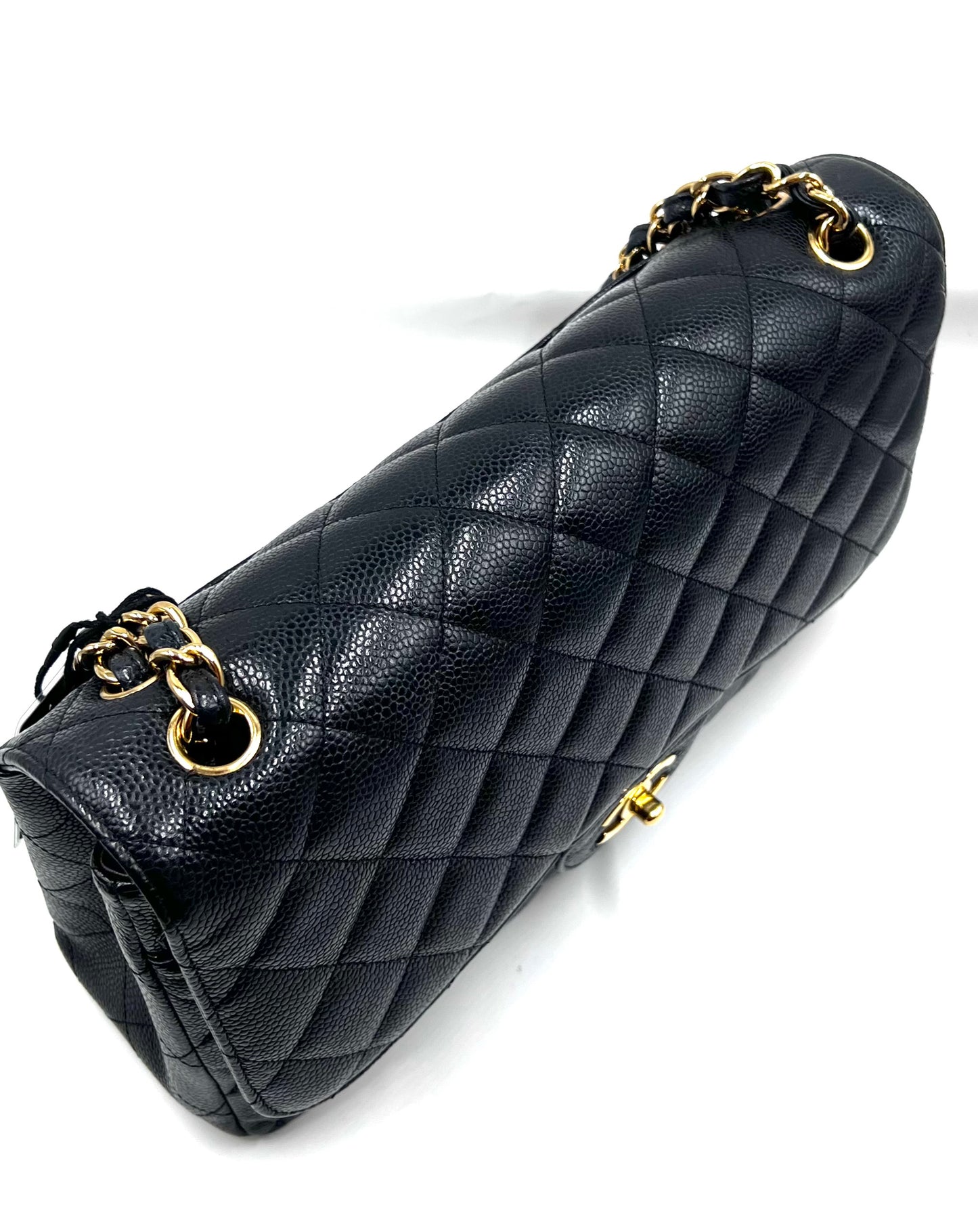 Chanel Classic Black Jumbo Caviar Double Flap GHW S30cm Series 15  (🇵🇭P318,200)