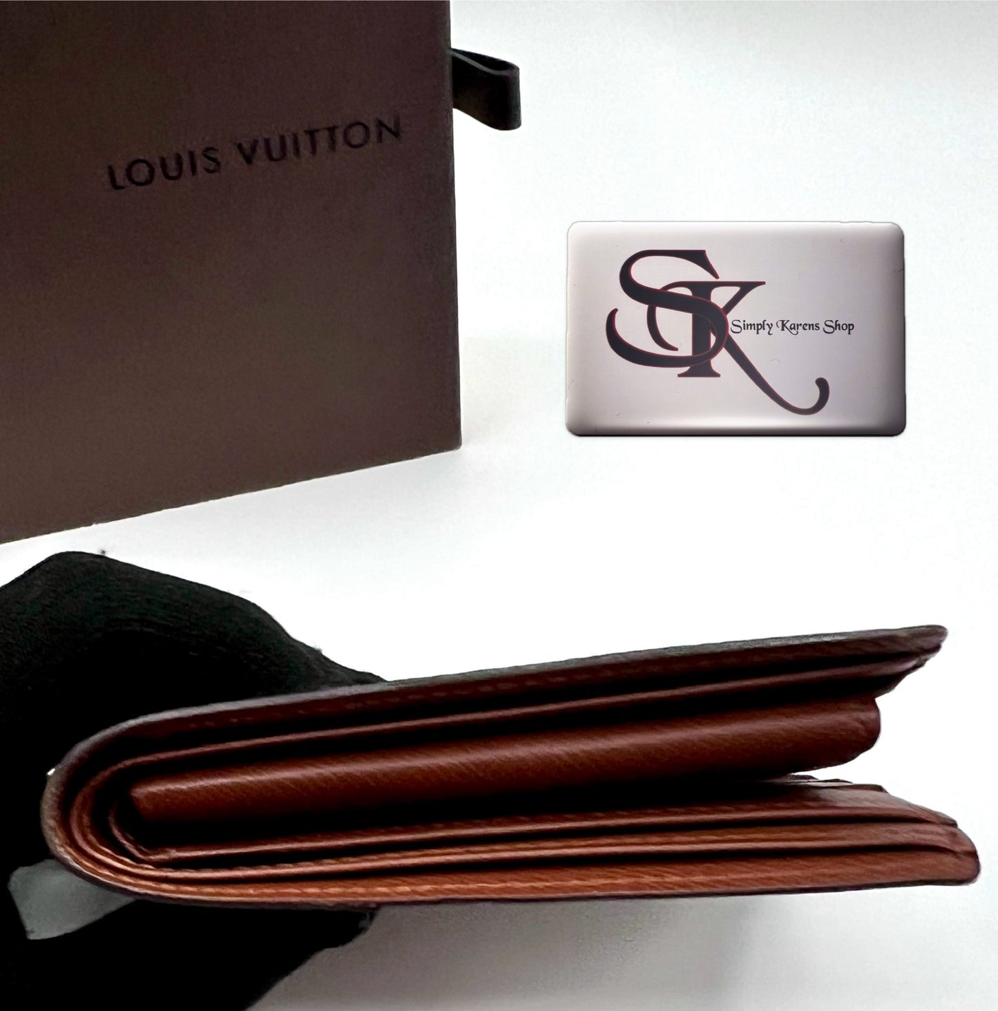 Lv Monogram short mens bifold wallet