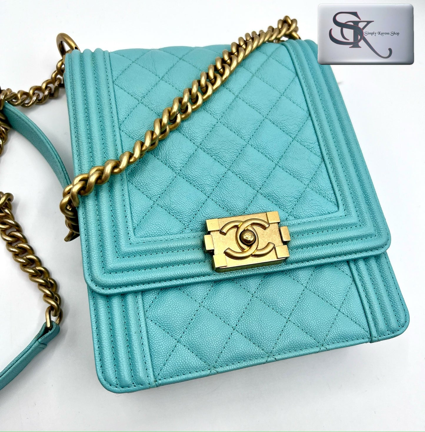 Chanel Leboy Caviar North South flap bag