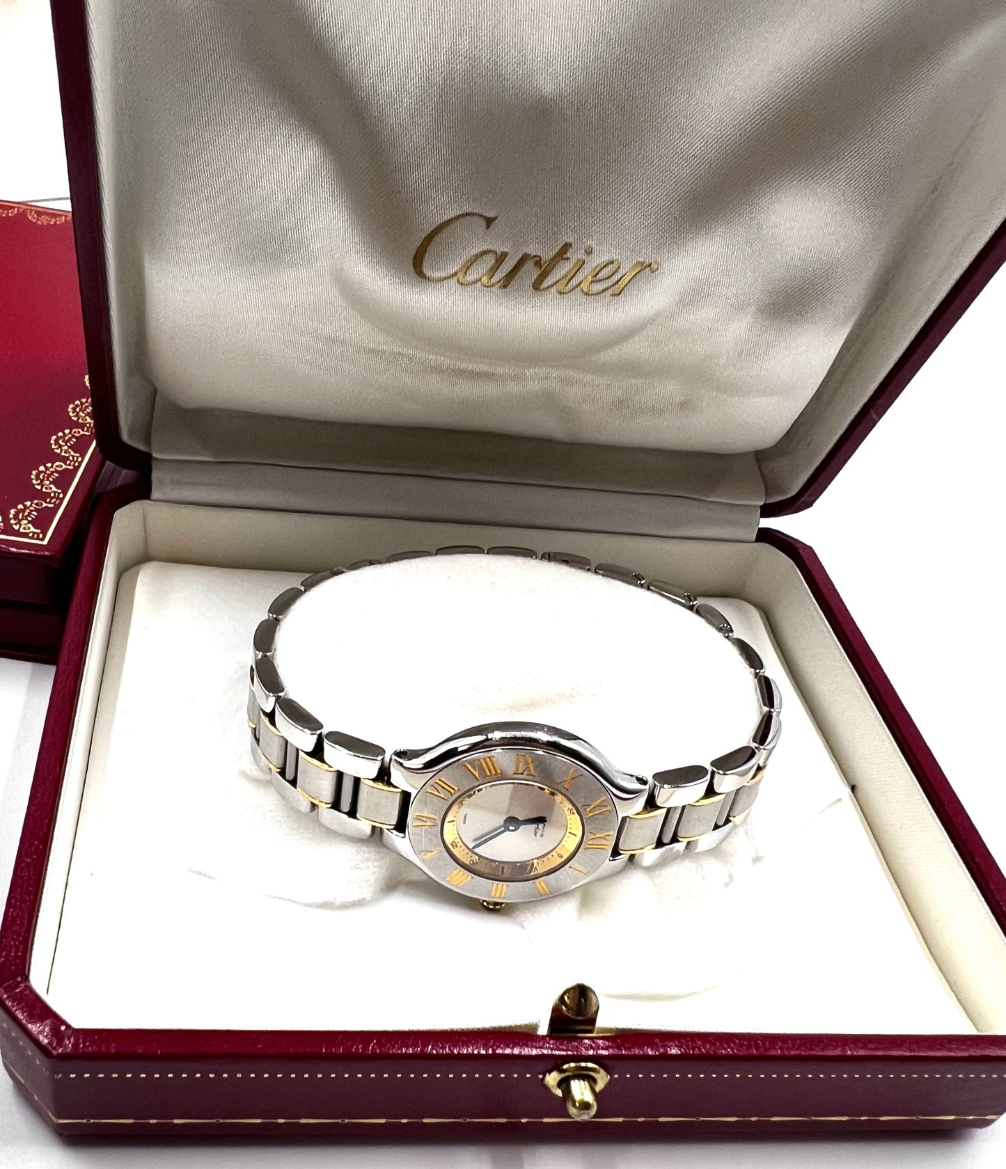 Cartier Must Vantian Watch 28mm SS/YG/SV w/ box & Cert 17.5cm (🇵🇭P85,140)