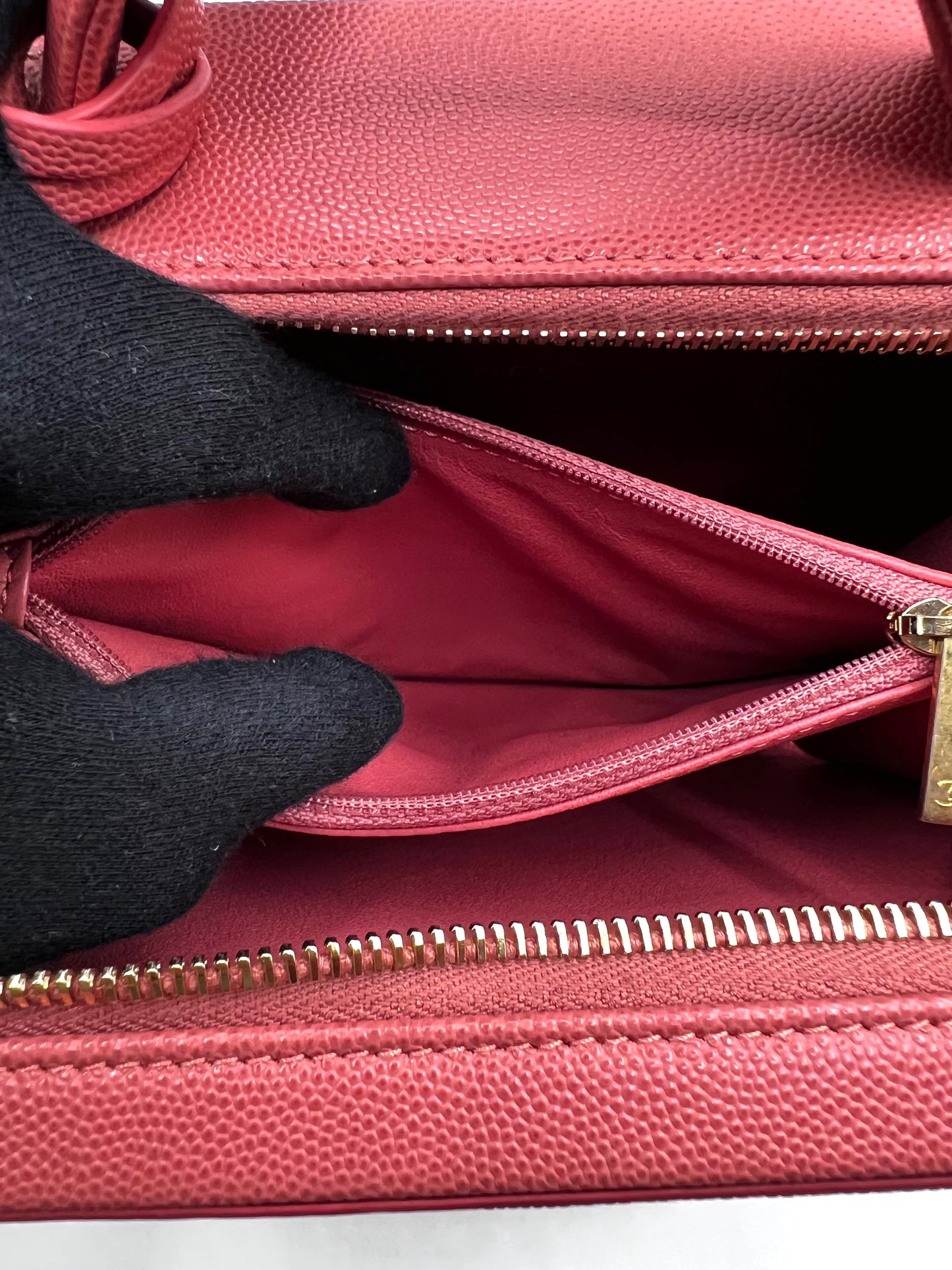 Chanel Caviar Vanity 21cm Rose Gold GHW Series 28        (🇵🇭P180,600)