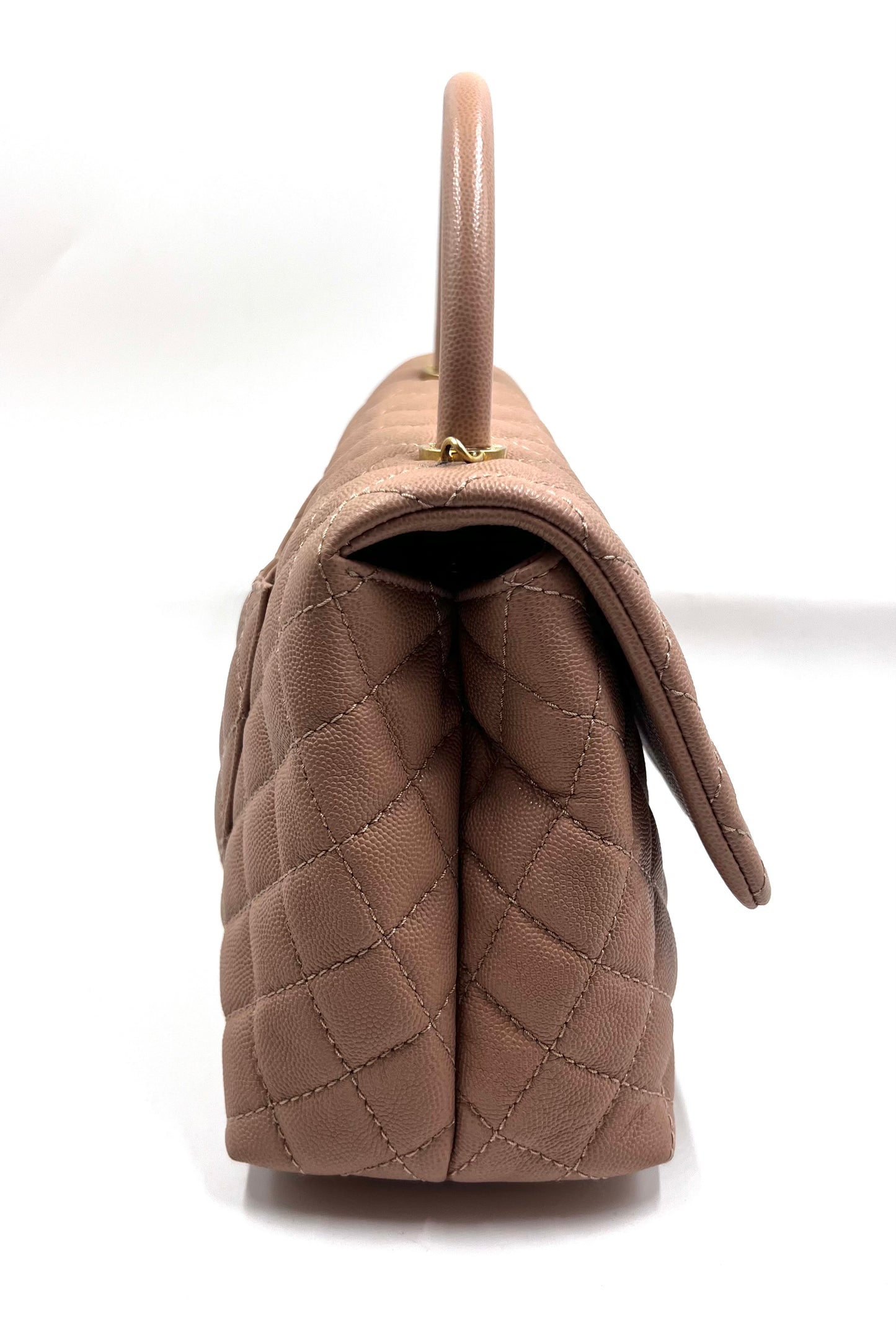 Chanel Coco Handle Caviar Mm size 29cm Beige/Milktea GWH Series 25 (🇵🇭P232,200)