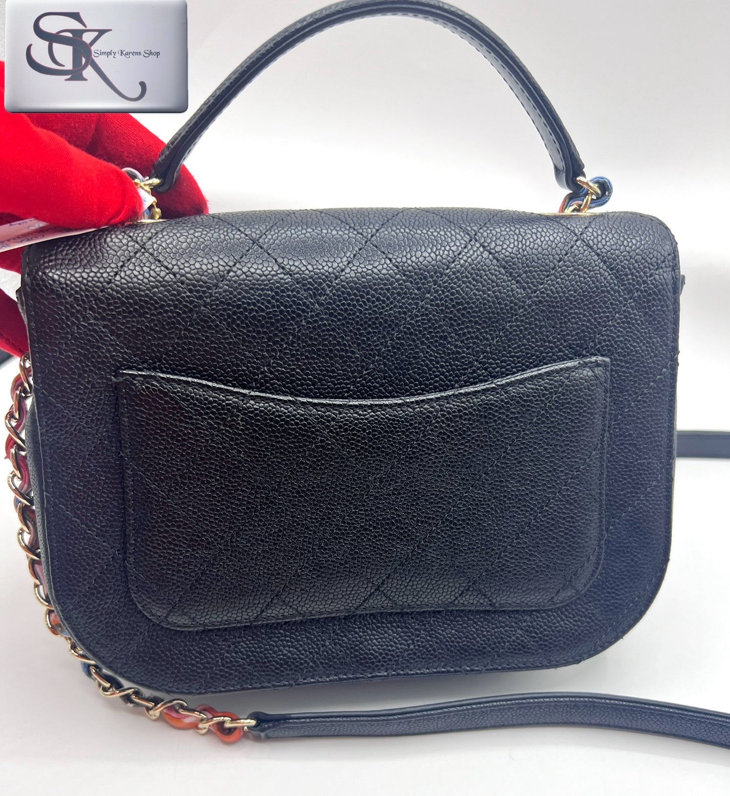 Chanel Cuba Half Coco Caviar shoulder bag