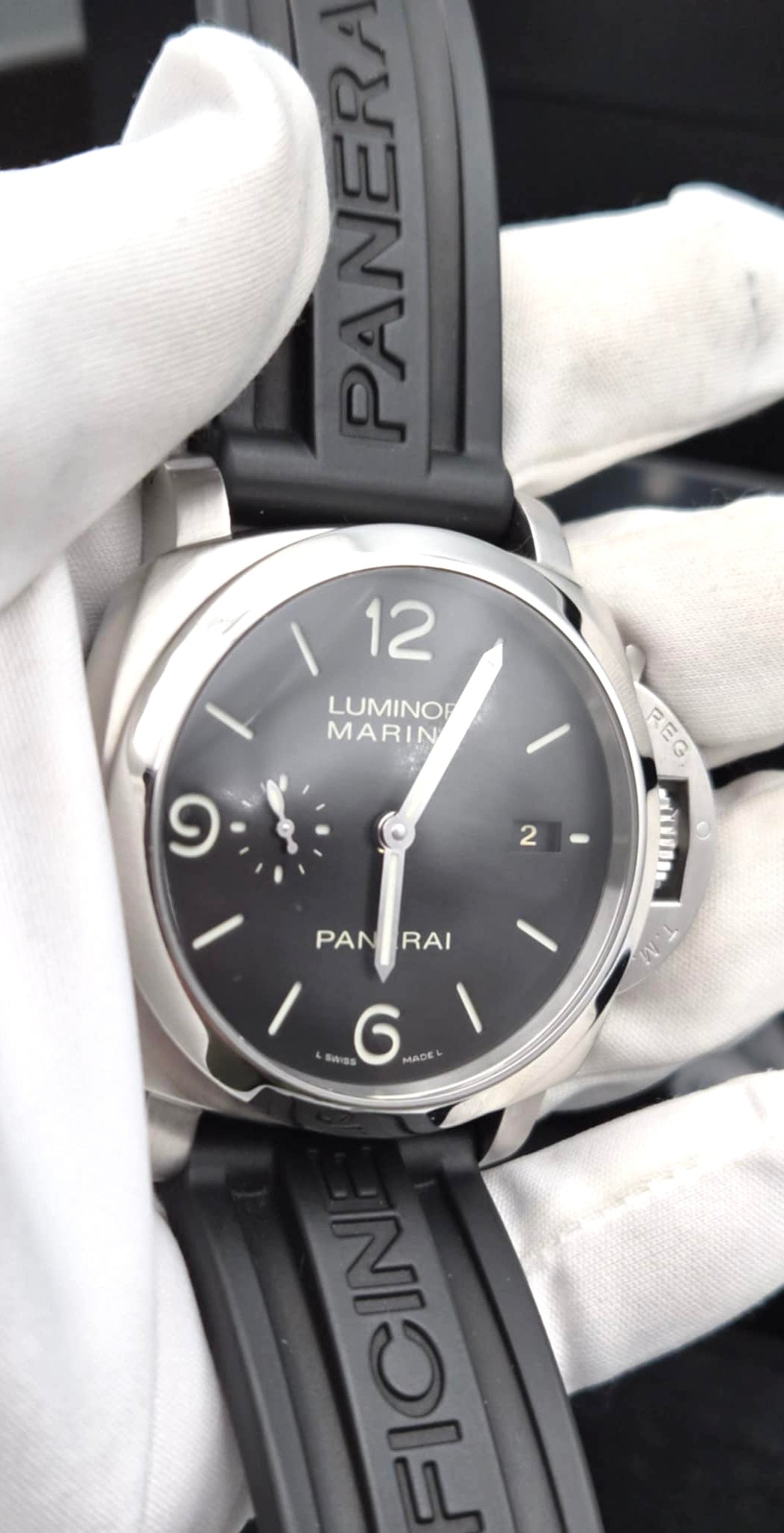 Panerai Luminor Marina AT 44mm SS/Black Strap 20cm   (🇵🇭P257,150)