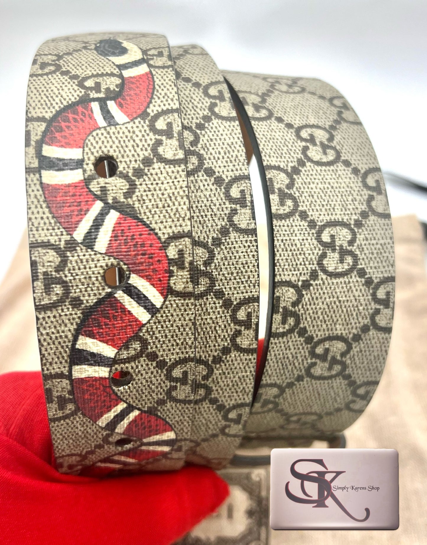 Gucci Supreme with snake motif Belt Size 89 to 99cm       (🇵🇭P16,770)