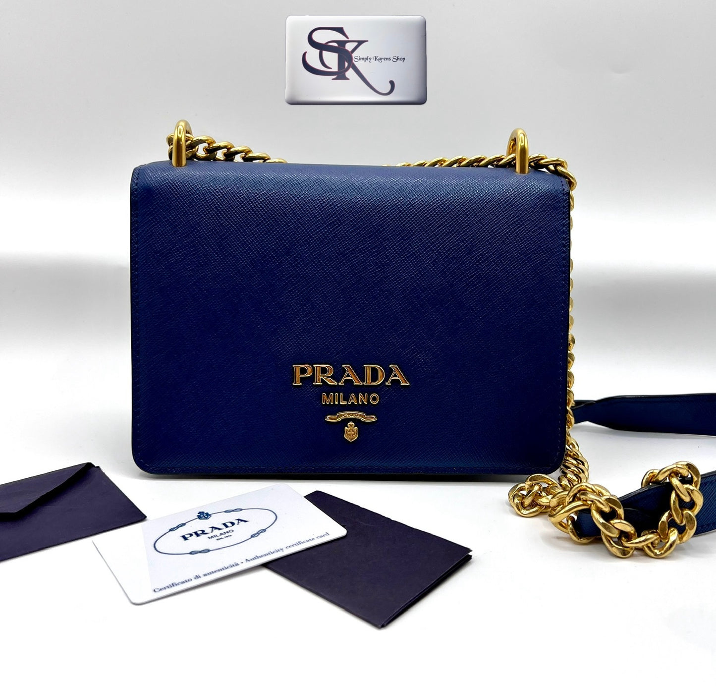 Prada Saffiano flap Chain crossbody