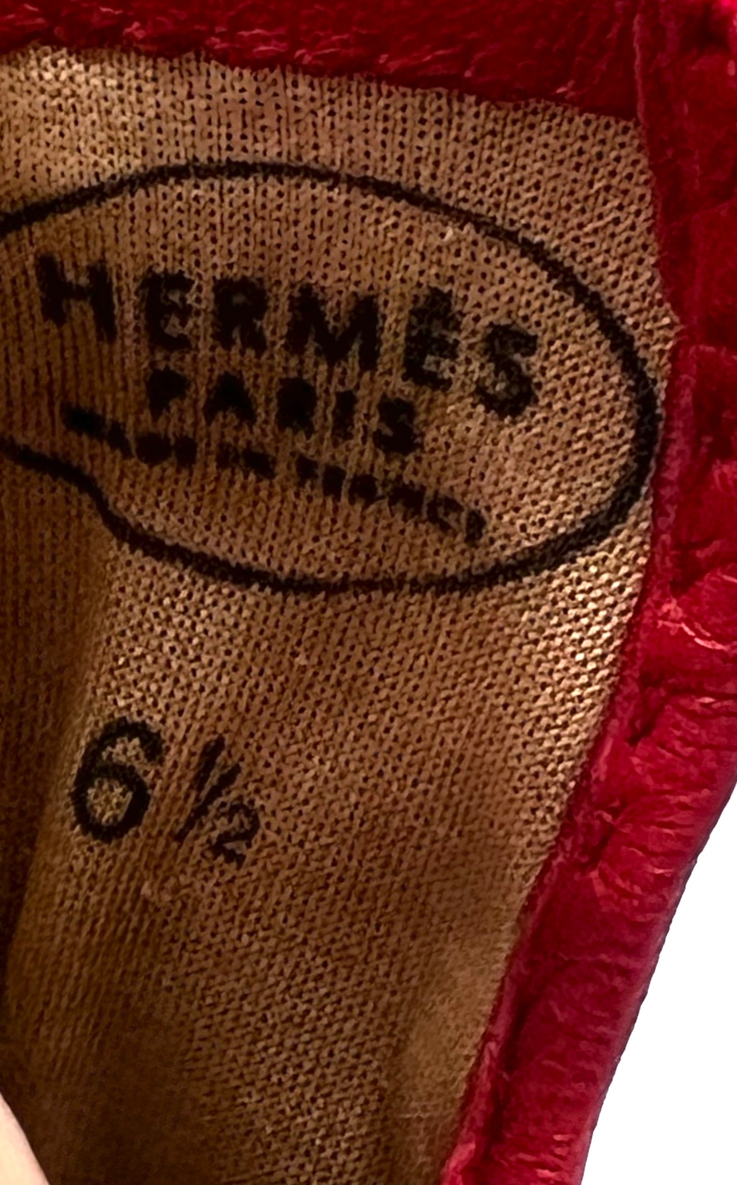 Hermes Kelly Red Ladies Gloves Small Size  (🇵🇭P12,040)