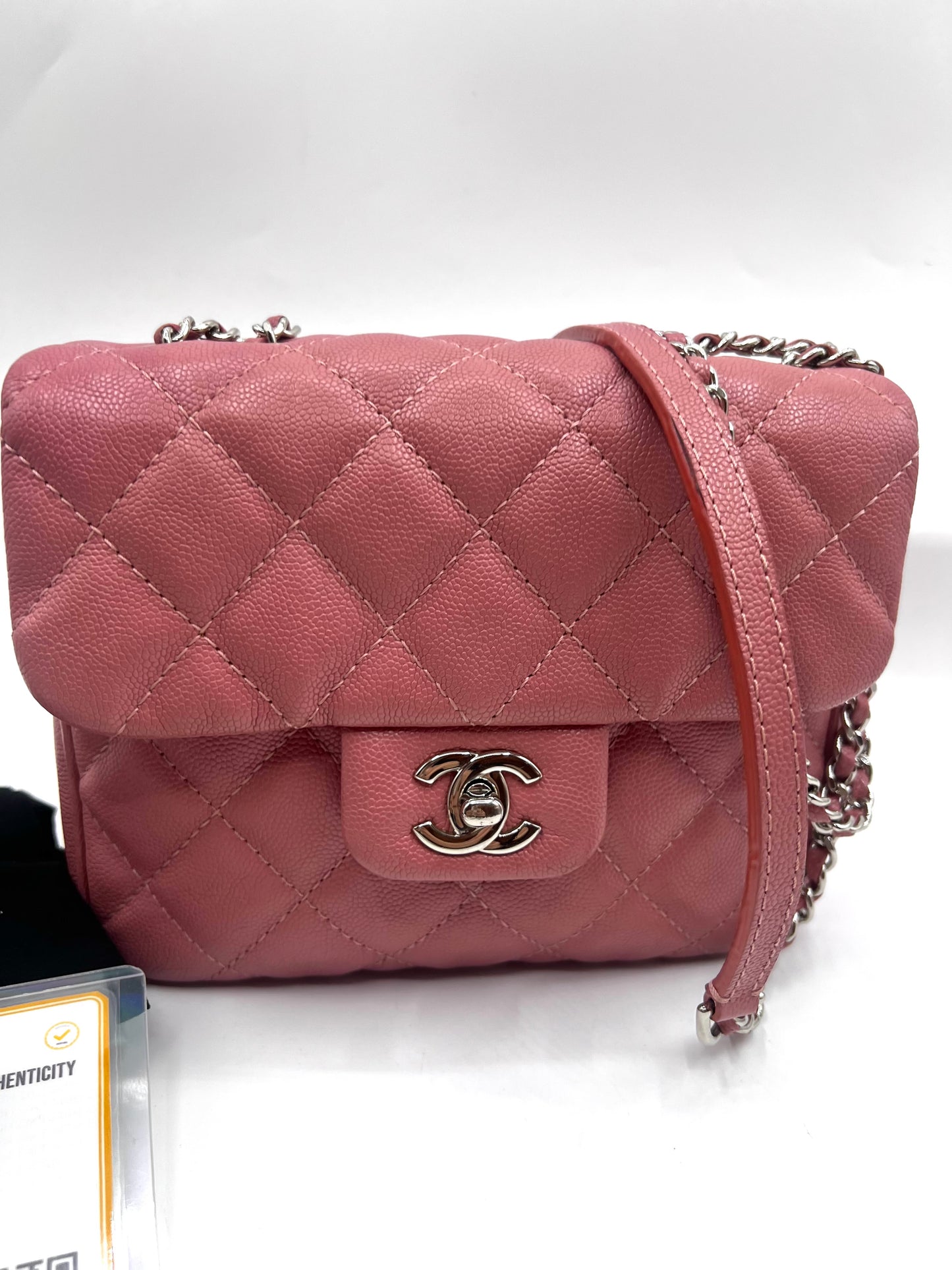 Chanel Pink Hue Caviar Mini Flap 2 way bag 25Series        (🇵🇭P189,200)