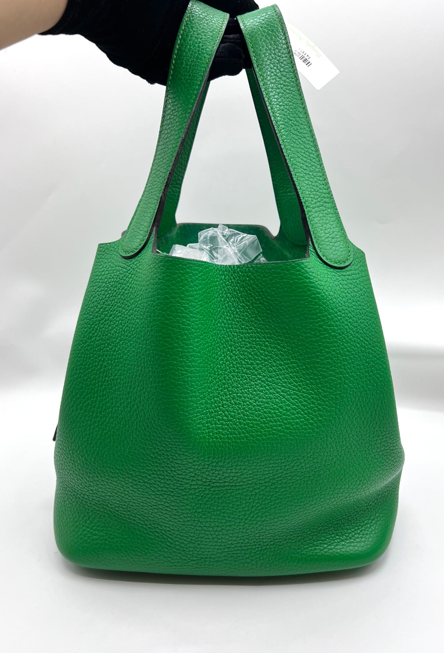 Hermes Picotin size 22 Taurillon Clemence Swift Silver H.W. Square R Stamp              (🇵🇭P167,000)