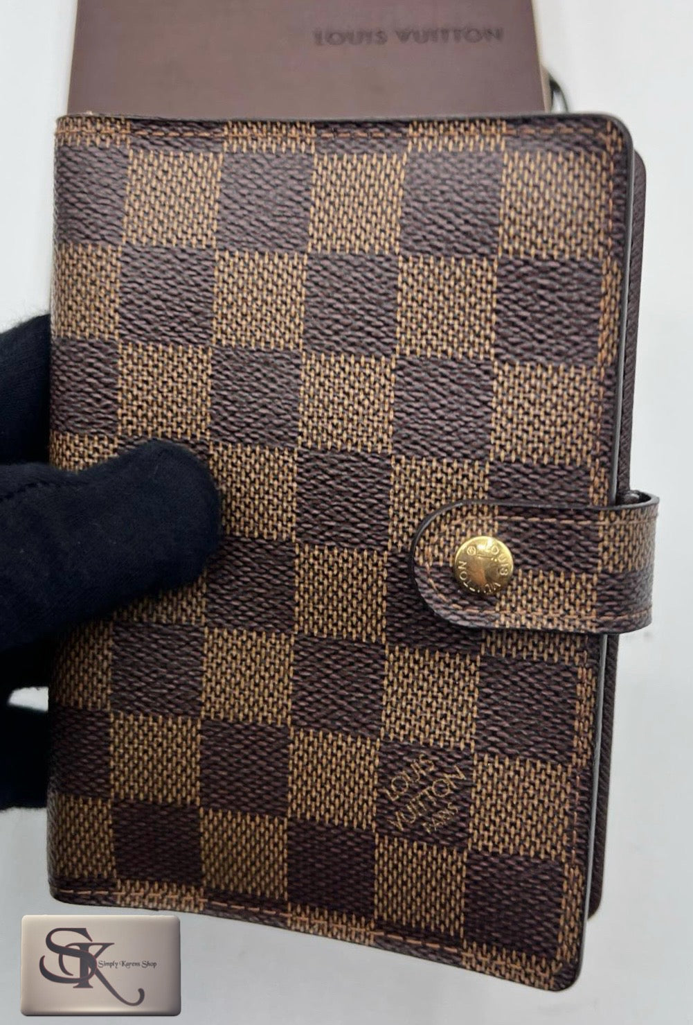 LV DAMIER EBENE AGENDA PM SIZE