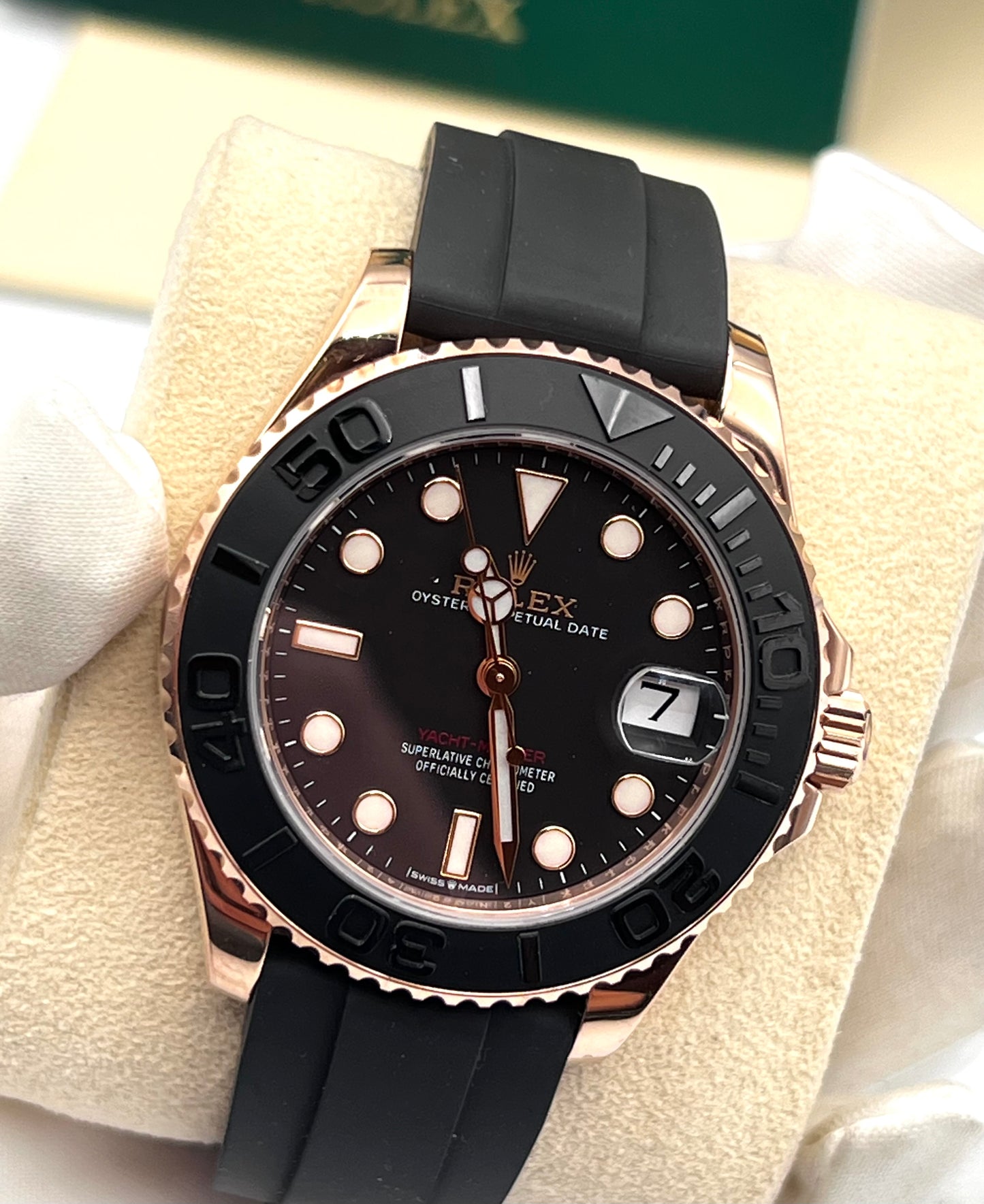 Rolex Yatch Master Oyster flex Rose Gold 40 mm 18cm Yr.2021 complete
