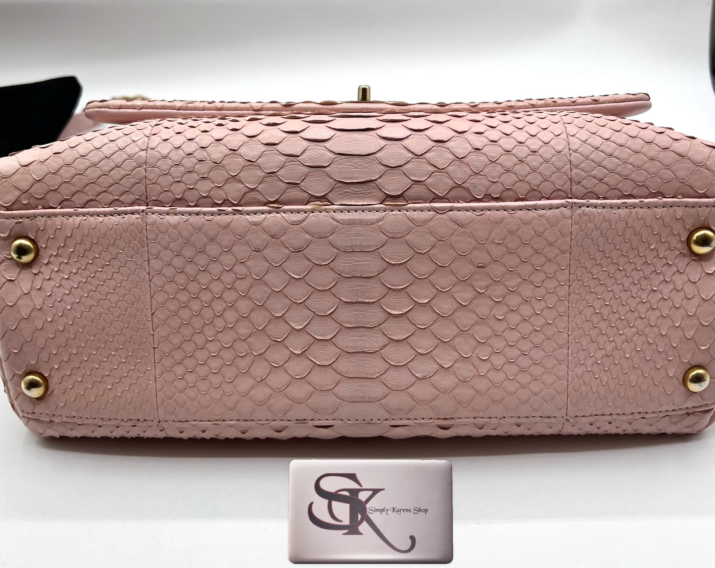 Chanel Python Coco Top Handle in Pink     (🇵🇭P344,000)
