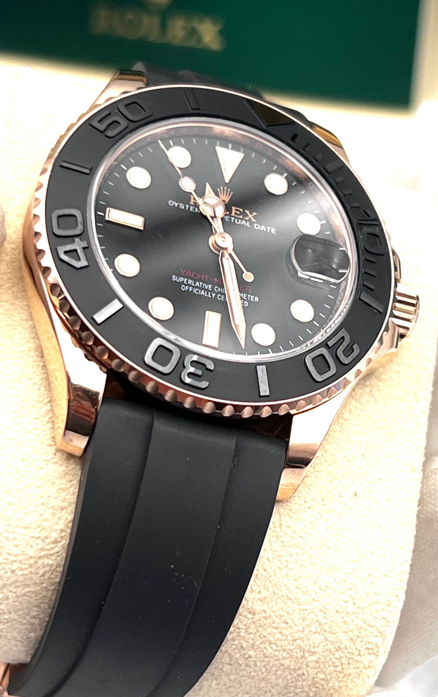 Rolex Yatch Master Oyster flex Rose Gold 40 mm 18cm Yr.2021 complete