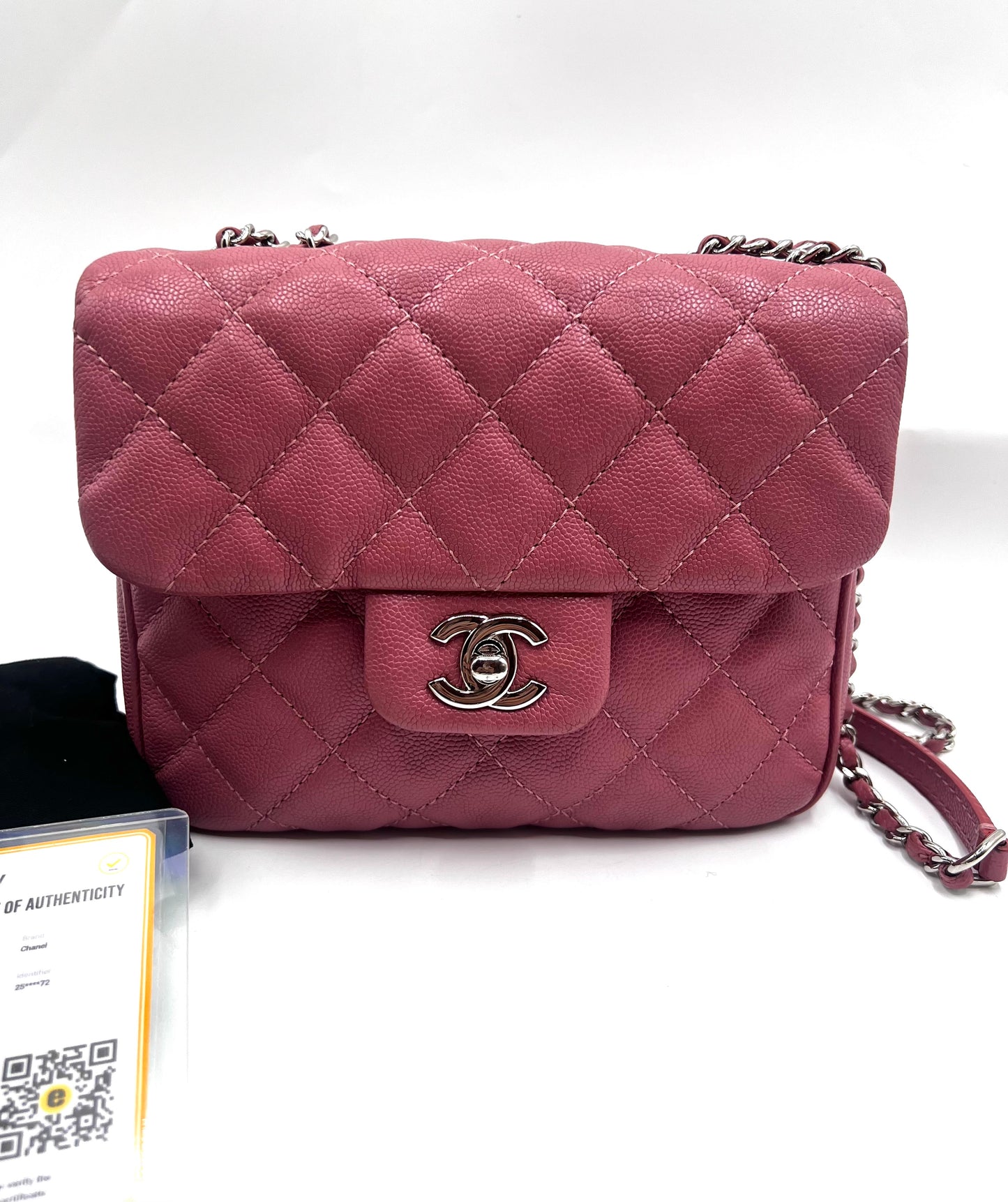 Chanel Pink Hue Caviar Mini Flap 2 way bag 25Series        (🇵🇭P189,200)