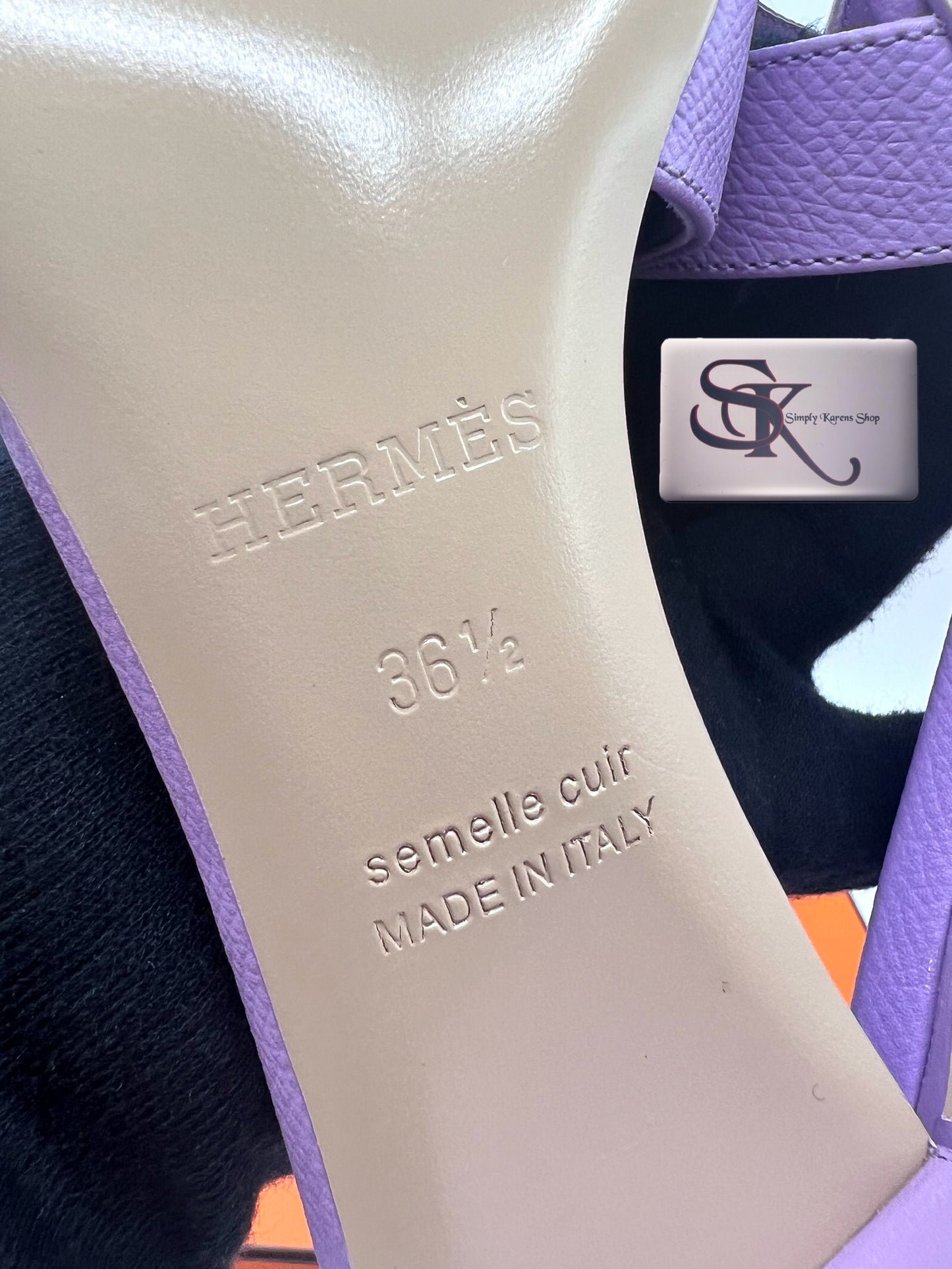 HERMES OASIS LILAC S 36 1/2