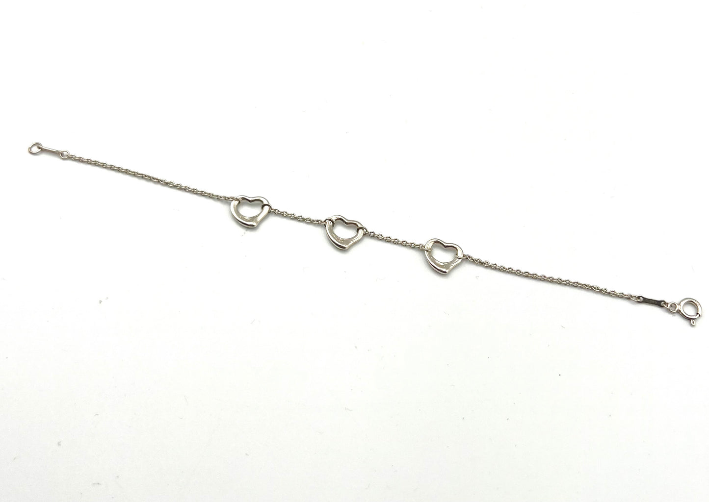 Tiffany & Co Elsa Peretti Open Heart Silver 925 Bracelet 17.5cm (🇵🇭P11,180)