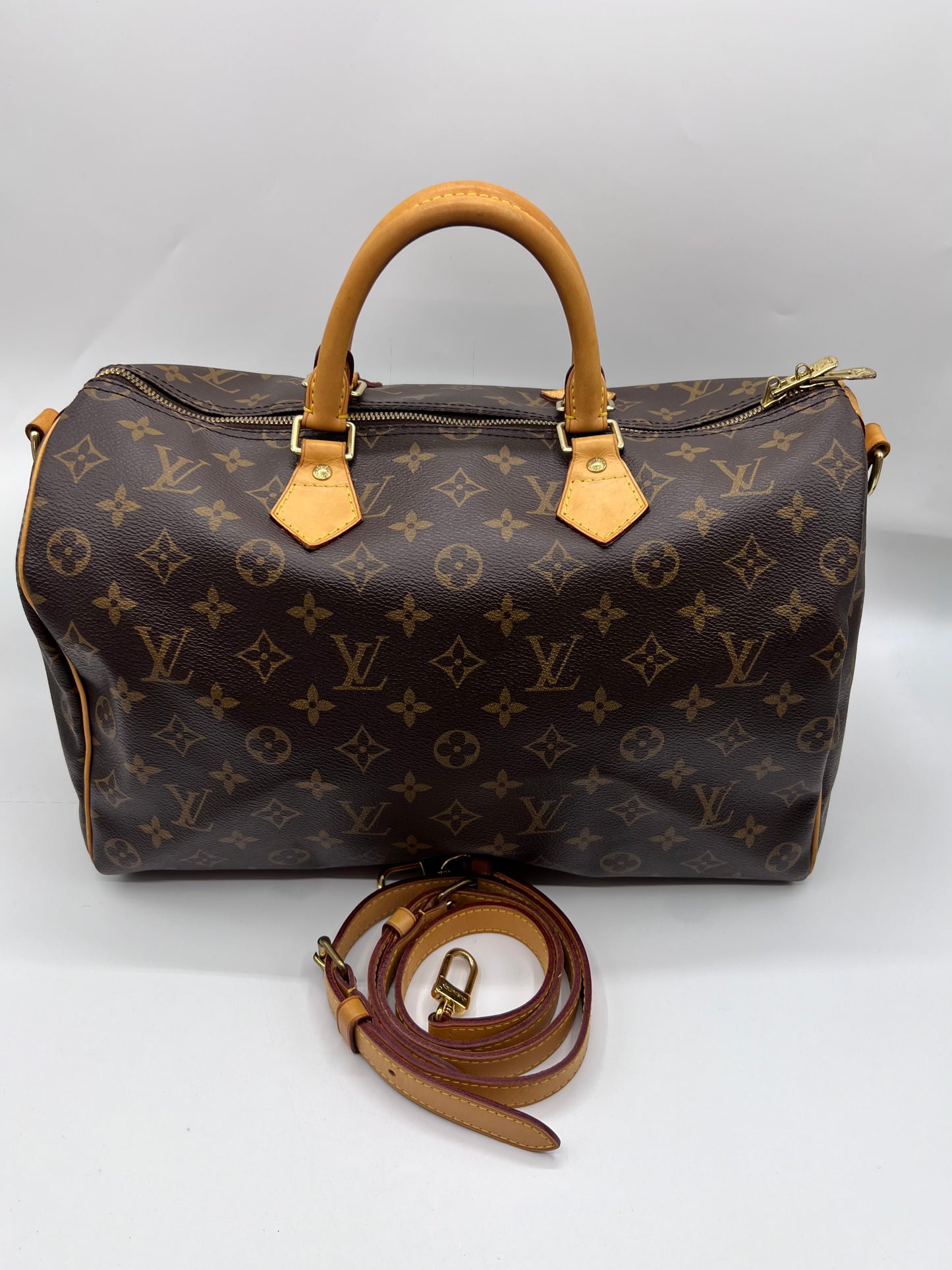 Lv Speedy Monogram Bandou 35