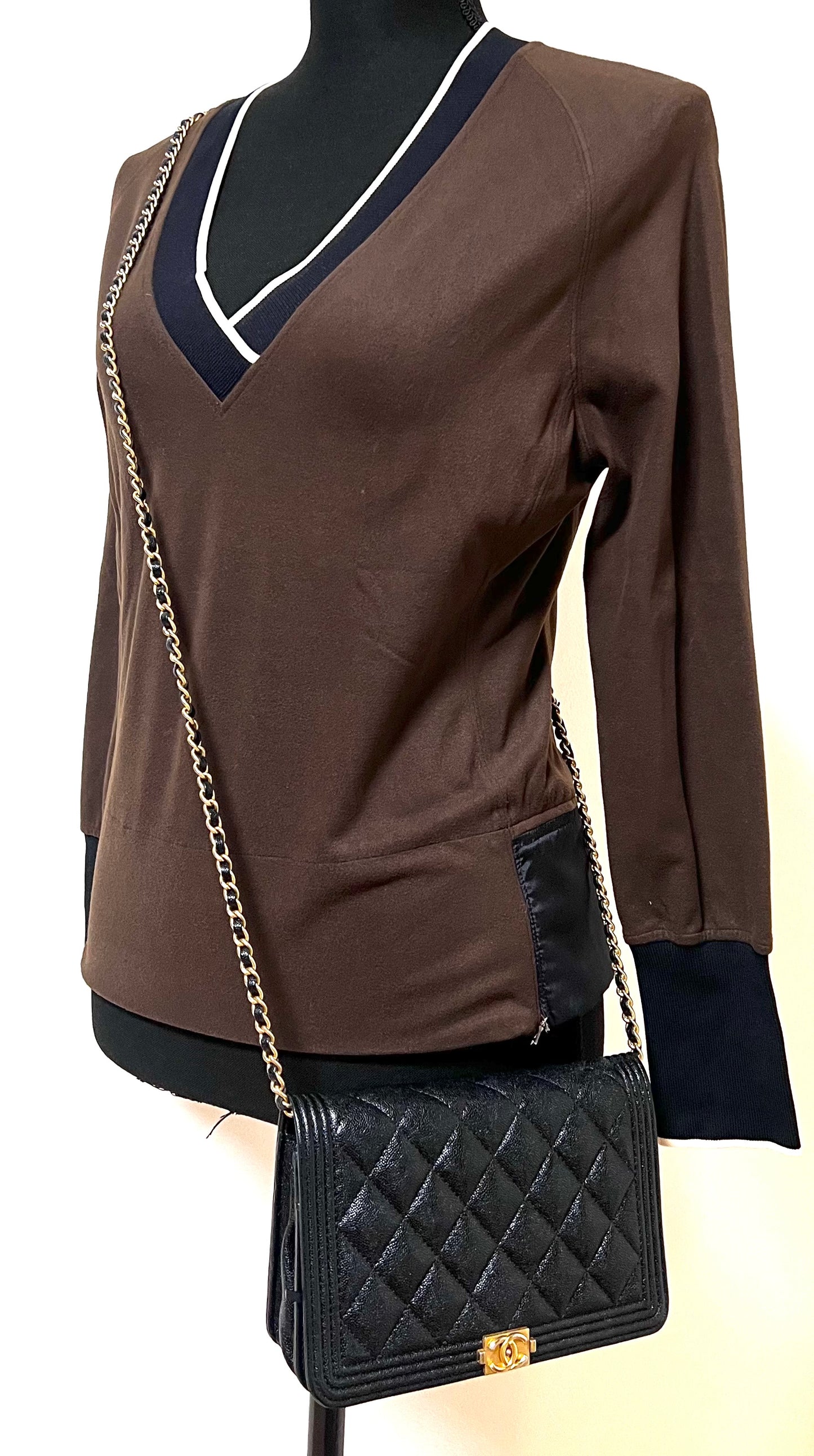 Chanel Le Boy Quilted Caviar Wallet On Chain  (🇵🇭P163,400)