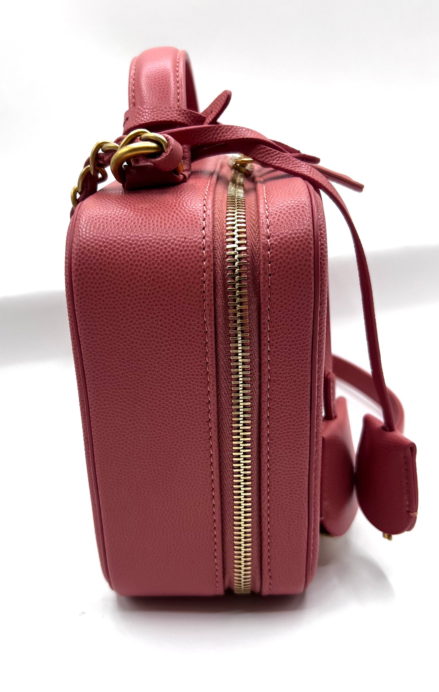 Chanel Caviar Vanity 21cm Rose Gold GHW Series 28        (🇵🇭P180,600)