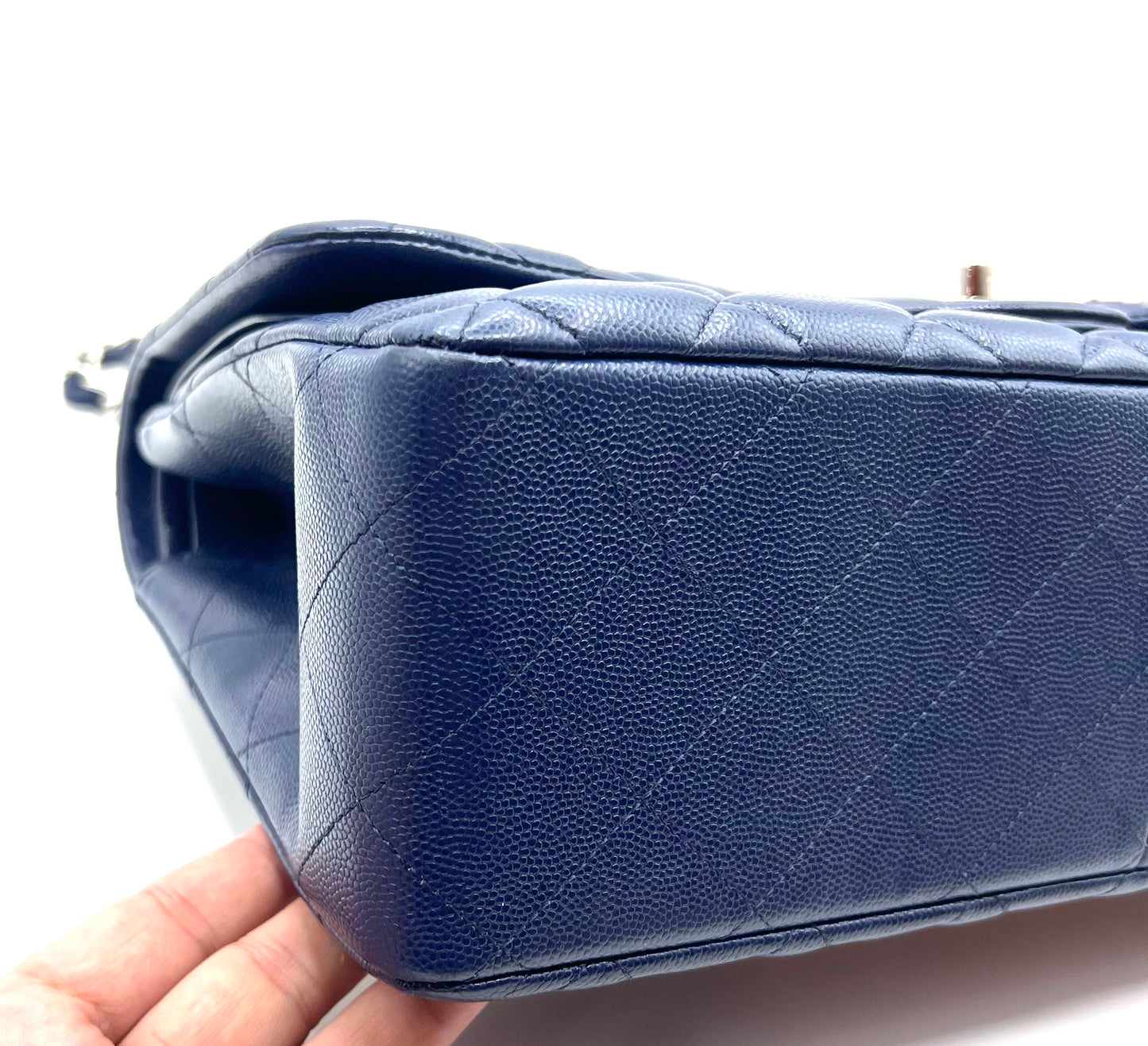 Chanel Jumbo Caviar Royal Blue Flap Chain  (🇵🇭P429,140)