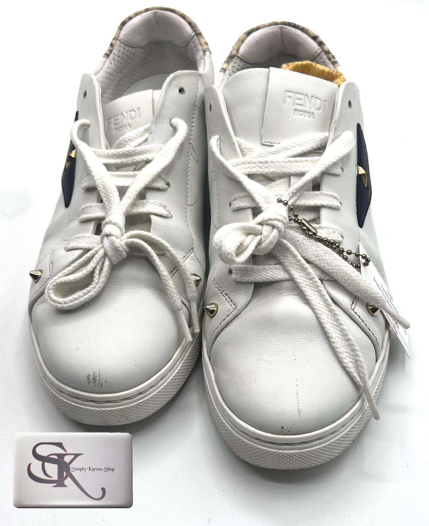 Fendi Monster White Sneakers S36 (23cm)   (🇵🇭P12,040)