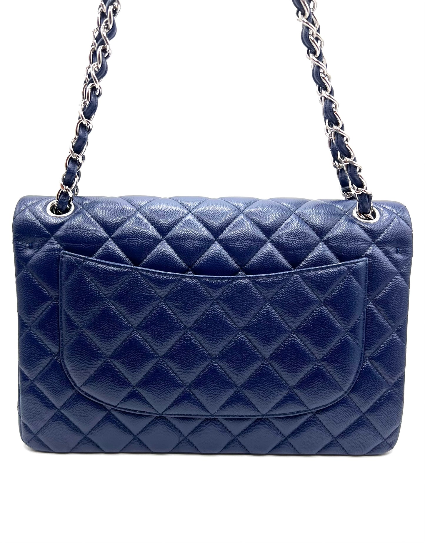 Chanel Jumbo Caviar Royal Blue Flap Chain  (🇵🇭P429,140)