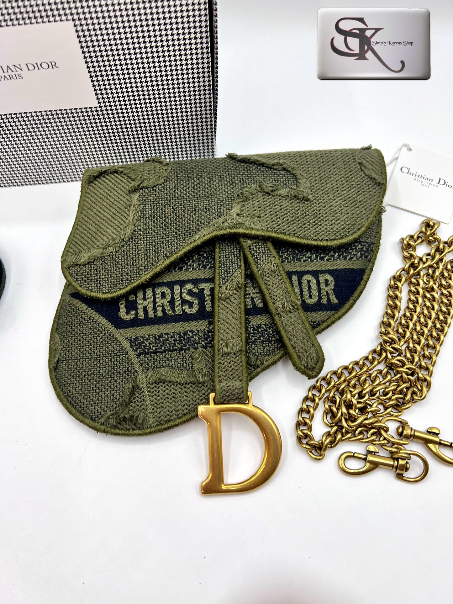 Christian Dior Saddle Beltbag 2 way with chain strap   🇵🇭P92,000🇵🇭