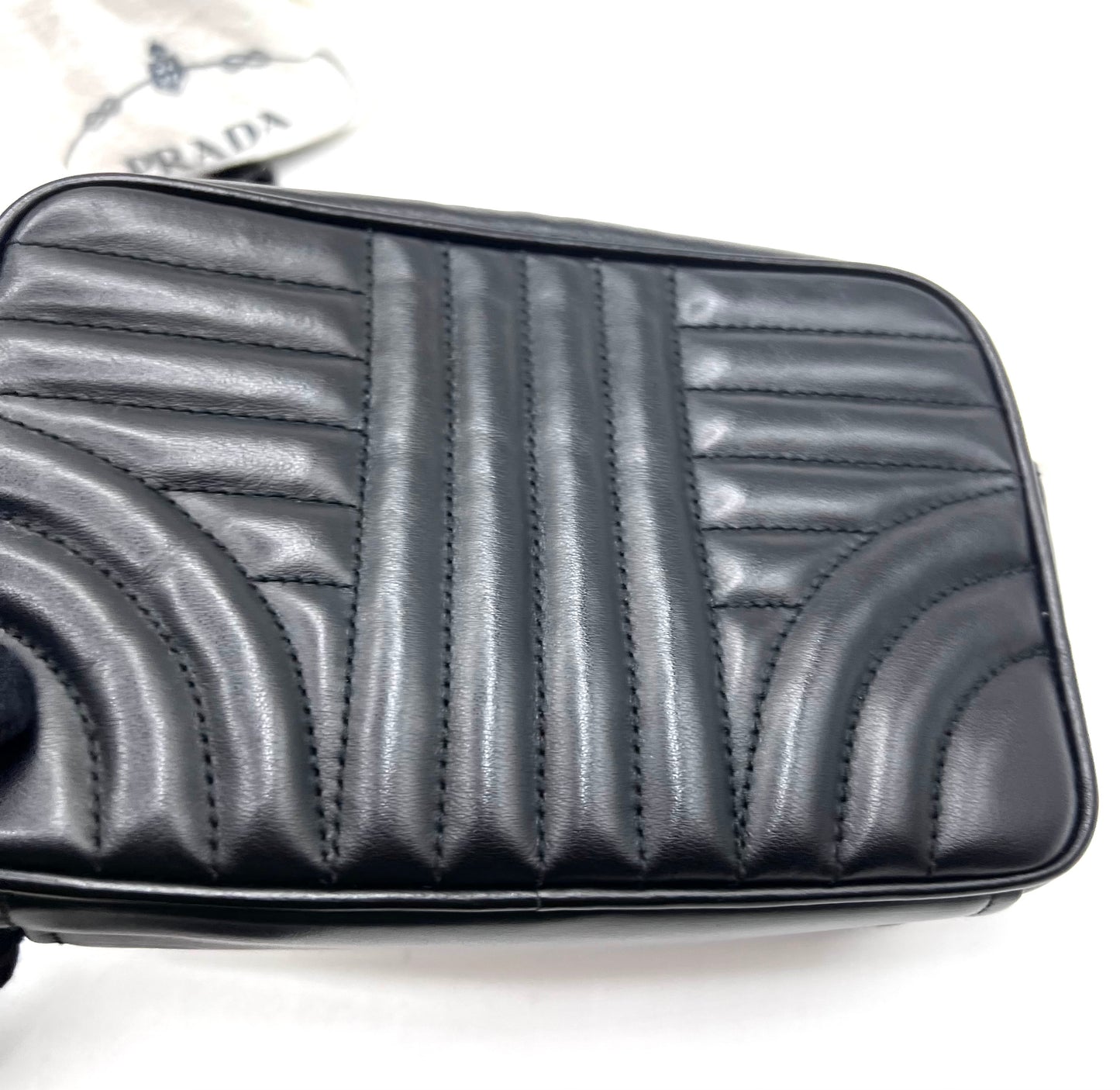Prada Black Diagram Camera Chain Strap Cross body