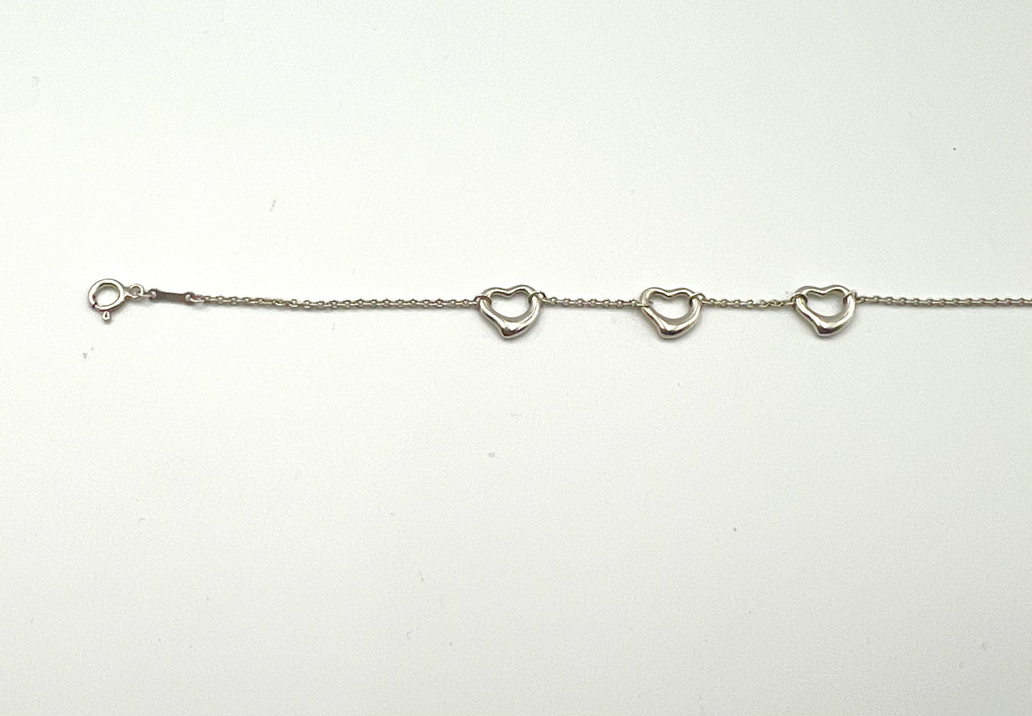 Tiffany & Co Elsa Peretti Open Heart Silver 925 Bracelet 17.5cm (🇵🇭P11,180)