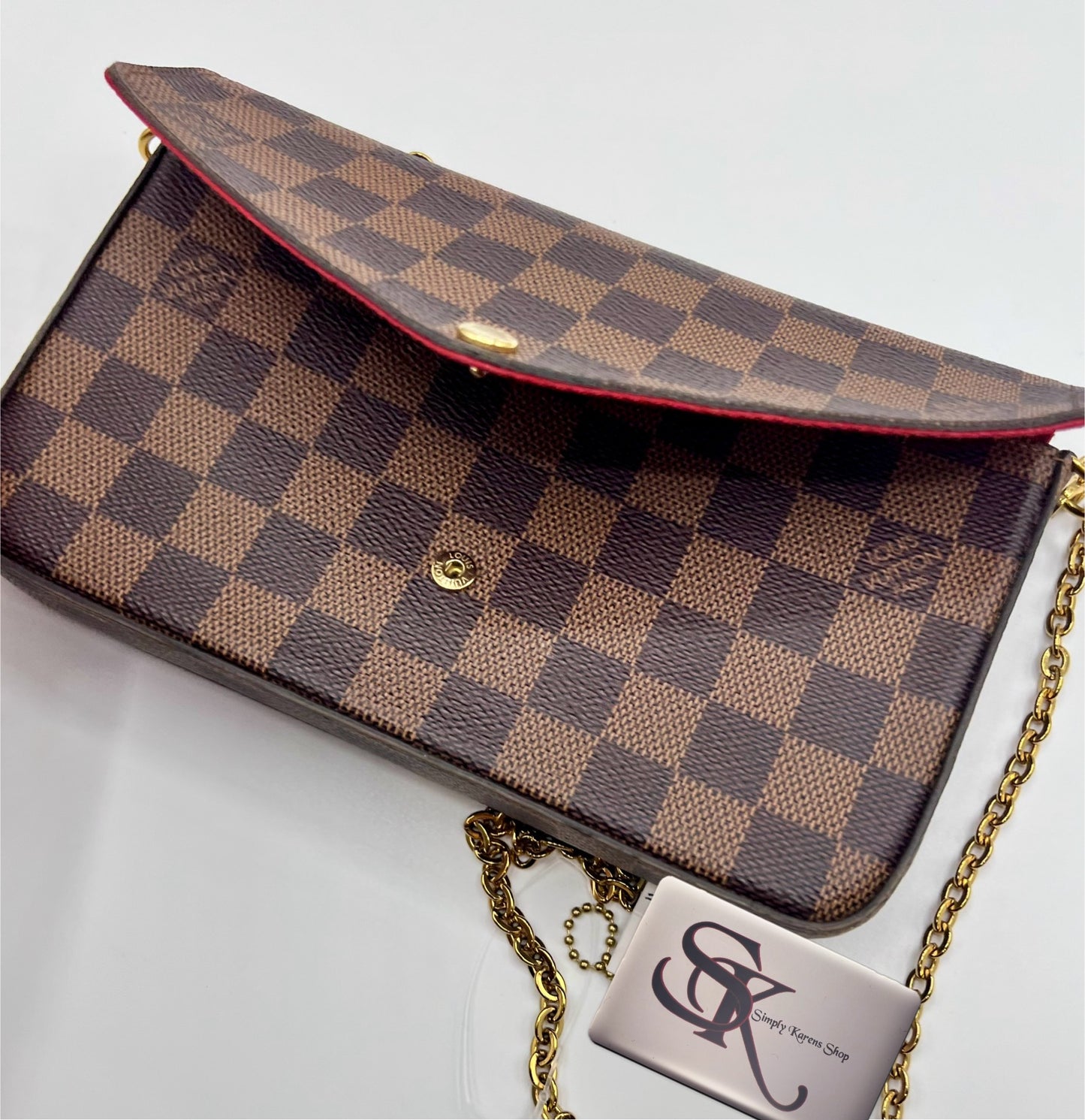 Lv Damier Ebene Felicie Pochette