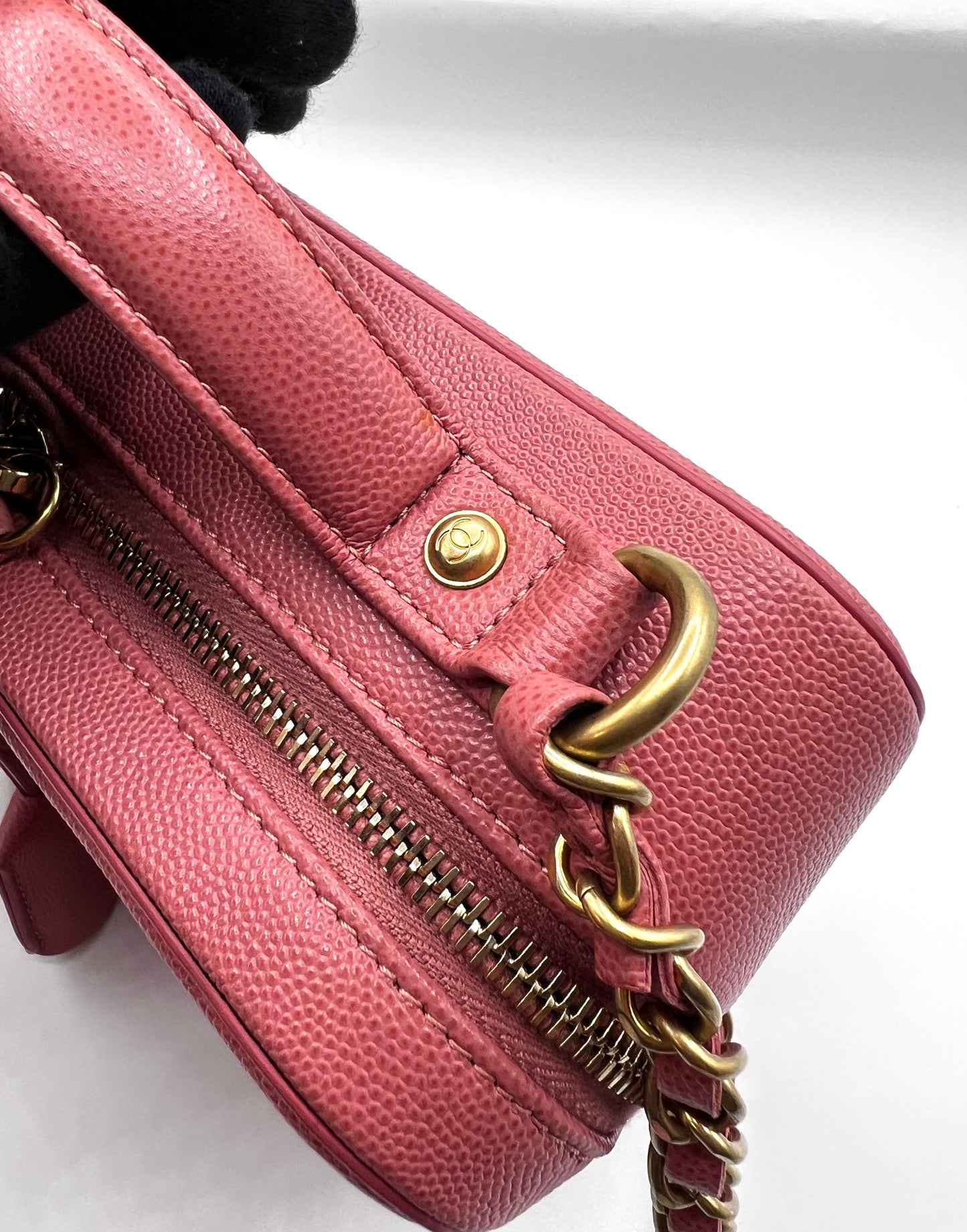 Chanel Caviar Vanity 21cm Rose Gold GHW Series 28        (🇵🇭P180,600)