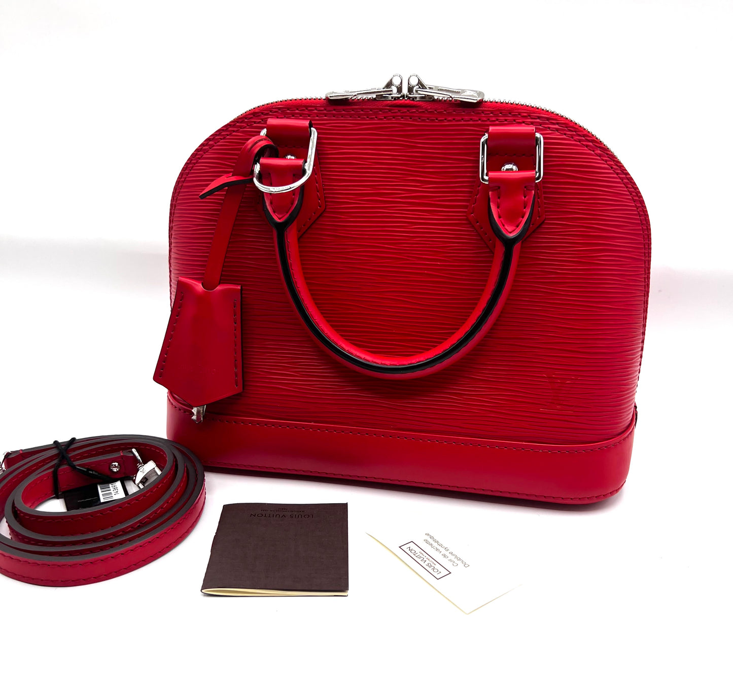 Louis Vuitton Red Epi Leather Alma bb 2 Way Bag                  (🇵🇭P64,500)