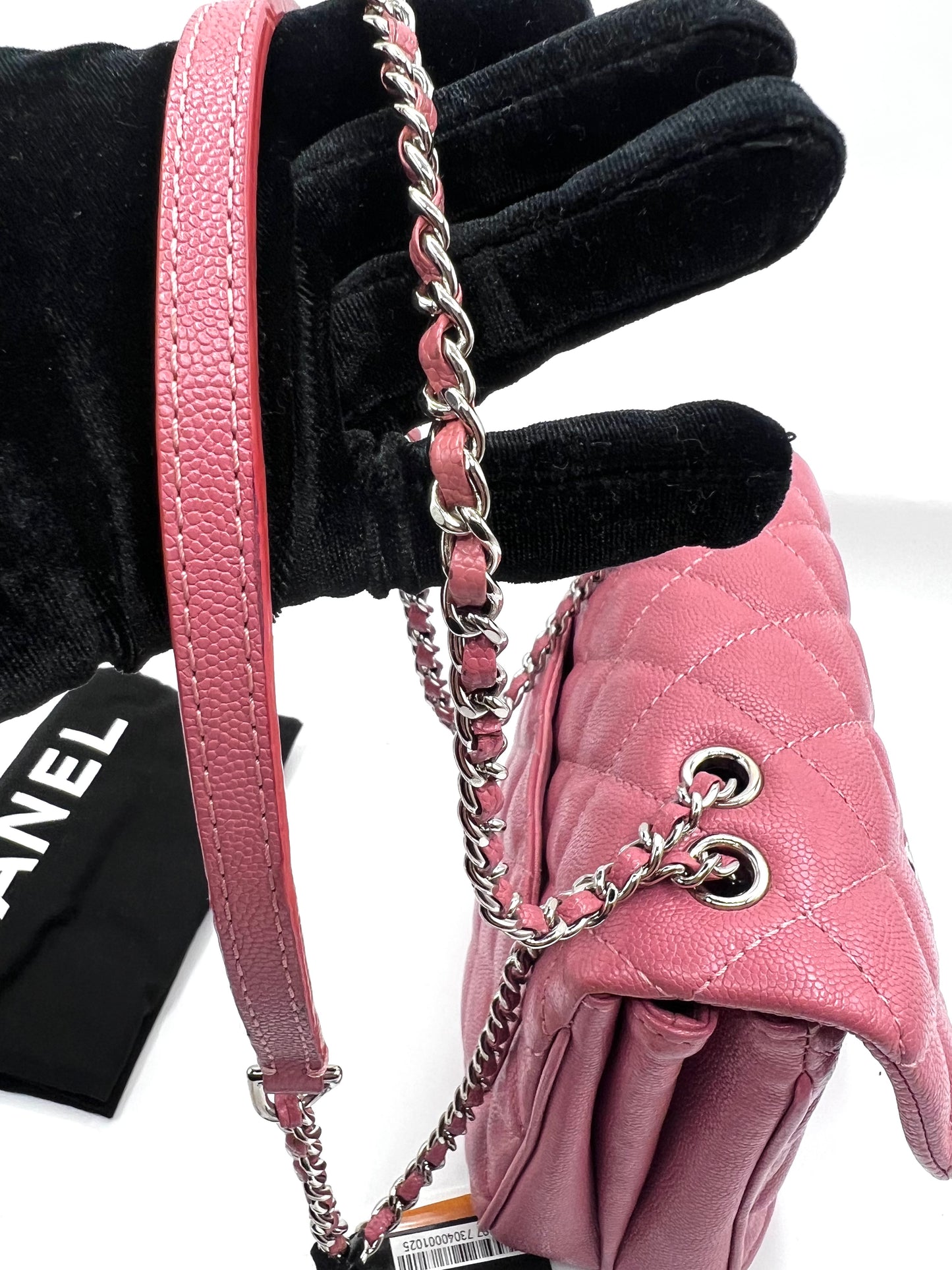 Chanel Pink Hue Caviar Mini Flap 2 way bag 25Series        (🇵🇭P189,200)