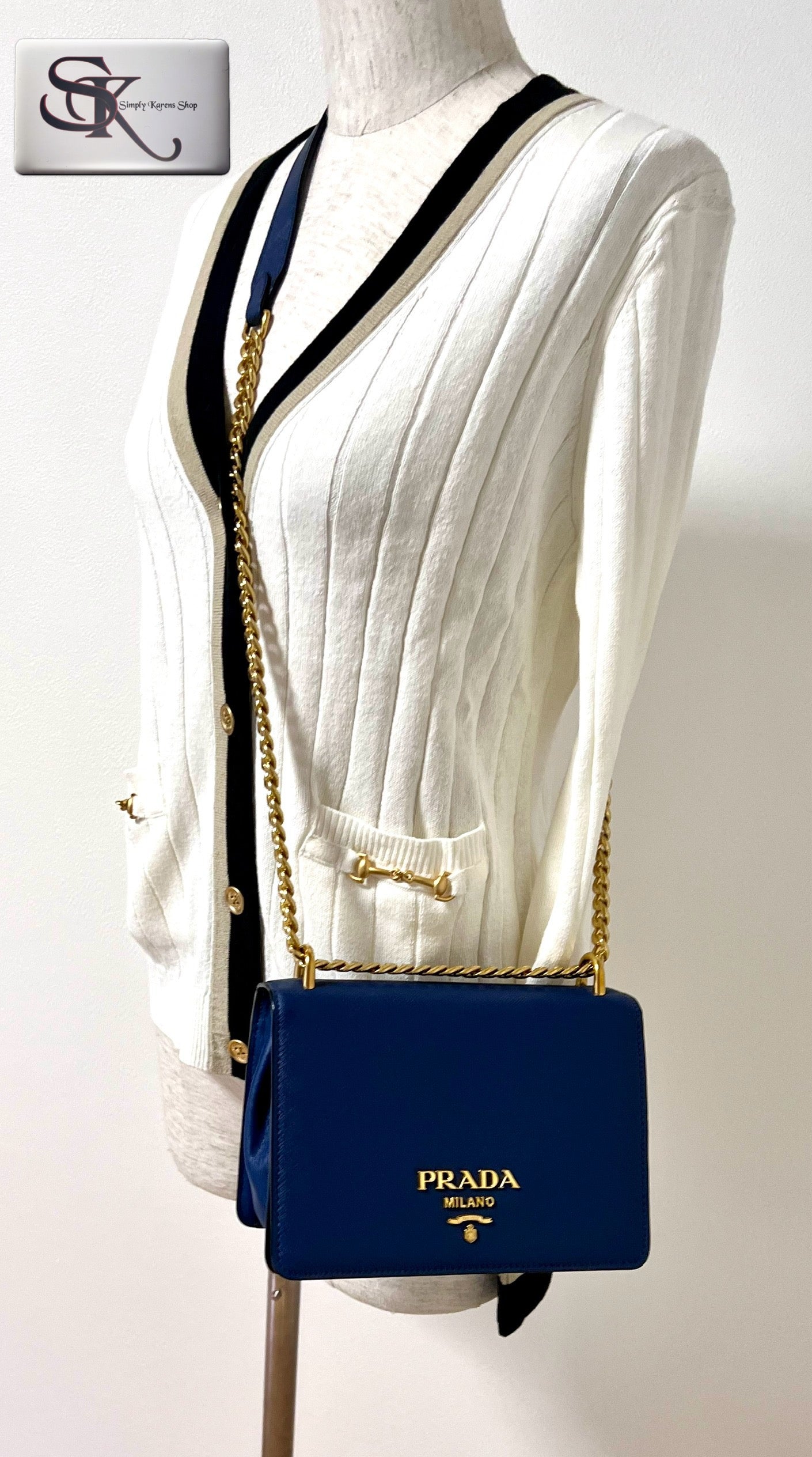 Prada Saffiano flap Chain crossbody