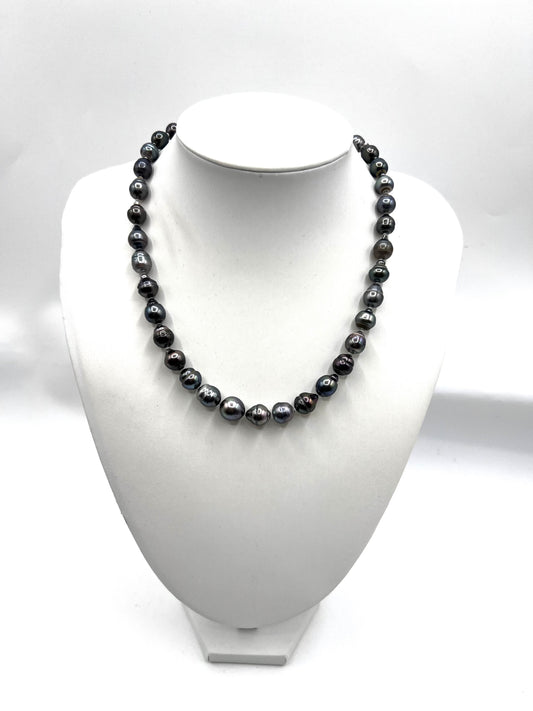 South Sea Barok Pearl Necklace Silver H.W. 42cm      (🇵🇭P14,620)