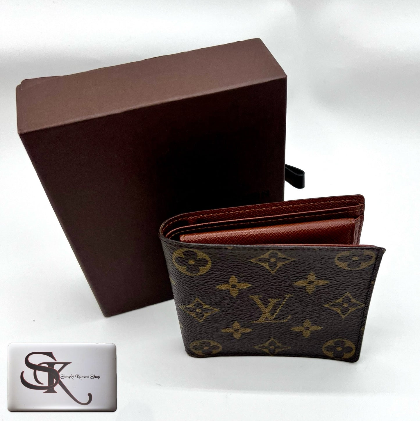 Lv Monogram short mens bifold wallet