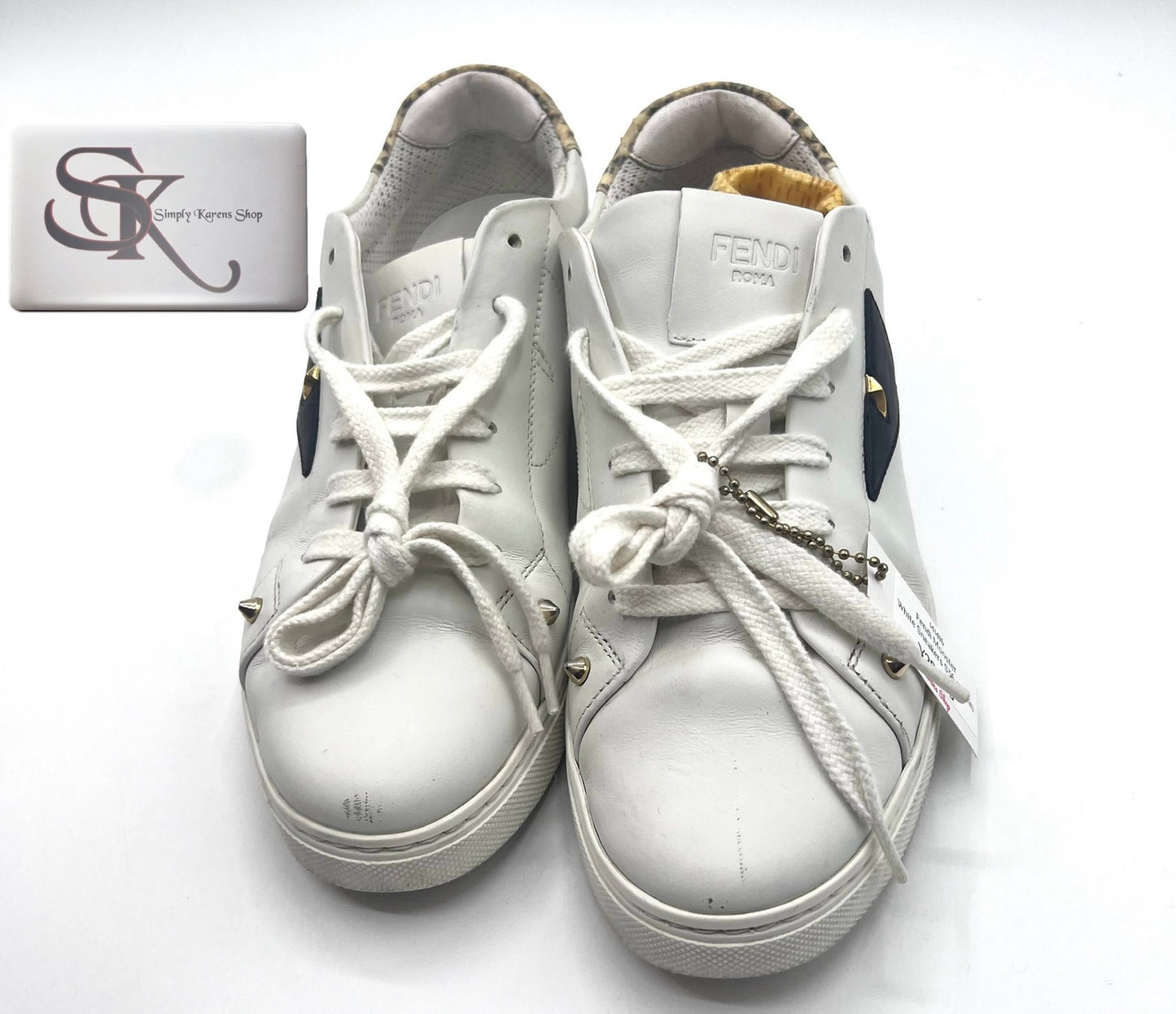 Fendi Monster White Sneakers S36 (23cm)   (🇵🇭P12,040)