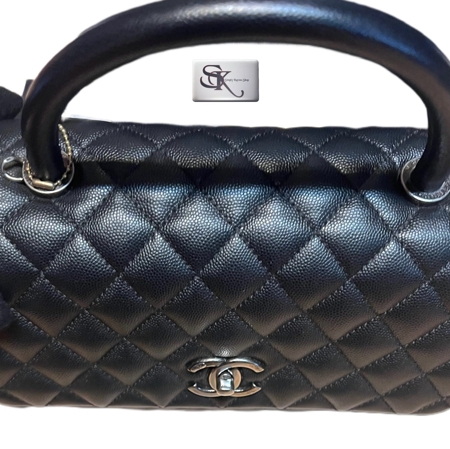 CHANEL CAVIAR TOP HANDLE MM