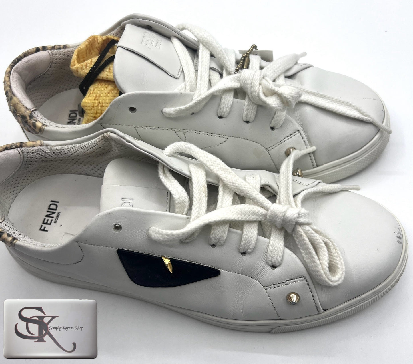 Fendi Monster White Sneakers S36 (23cm)   (🇵🇭P12,040)