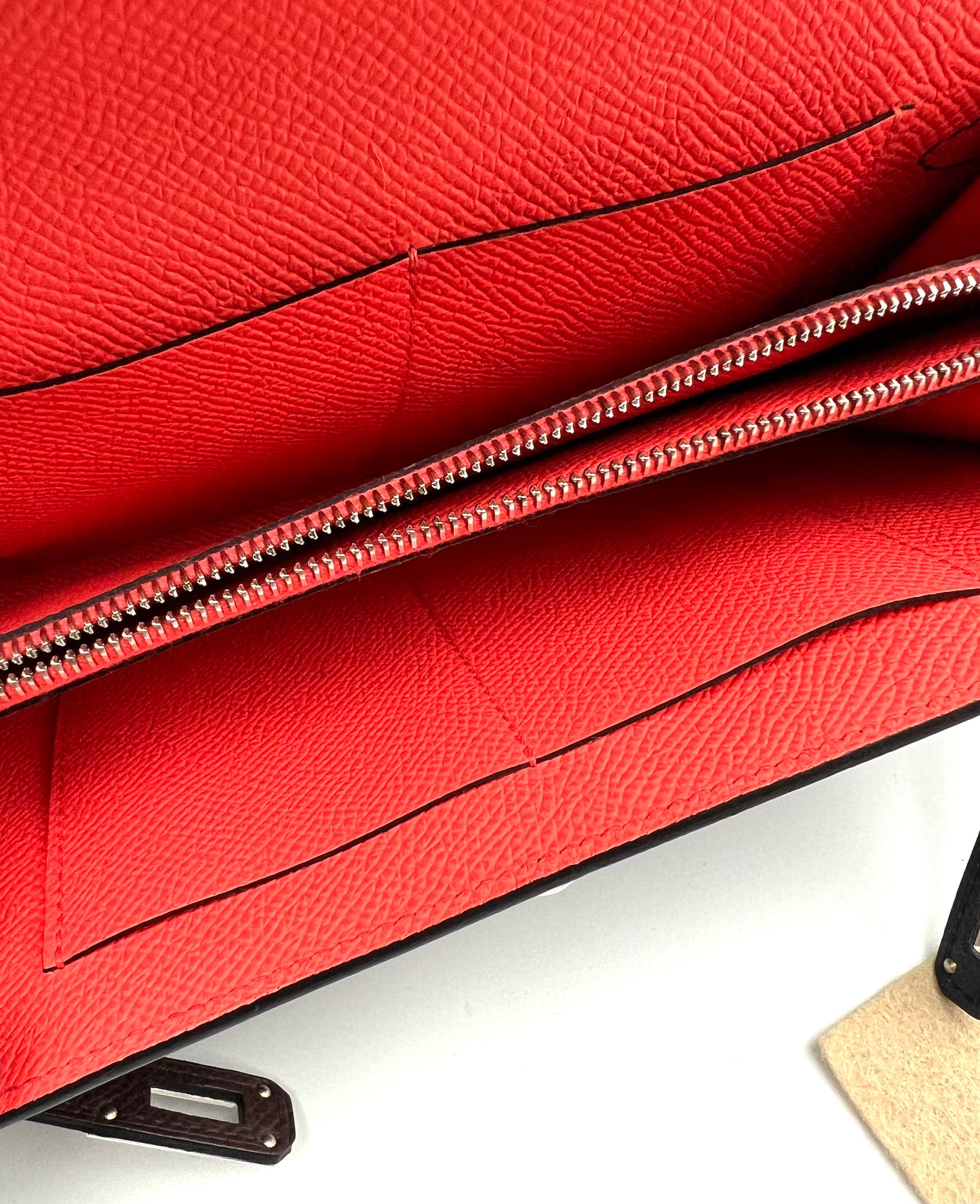 Hermes Kelly To Go Woc in Rouge Serie, Blue Indigo & Rose Texas Epson Leather Stamp B PHW                          (🇵🇭P425,700)