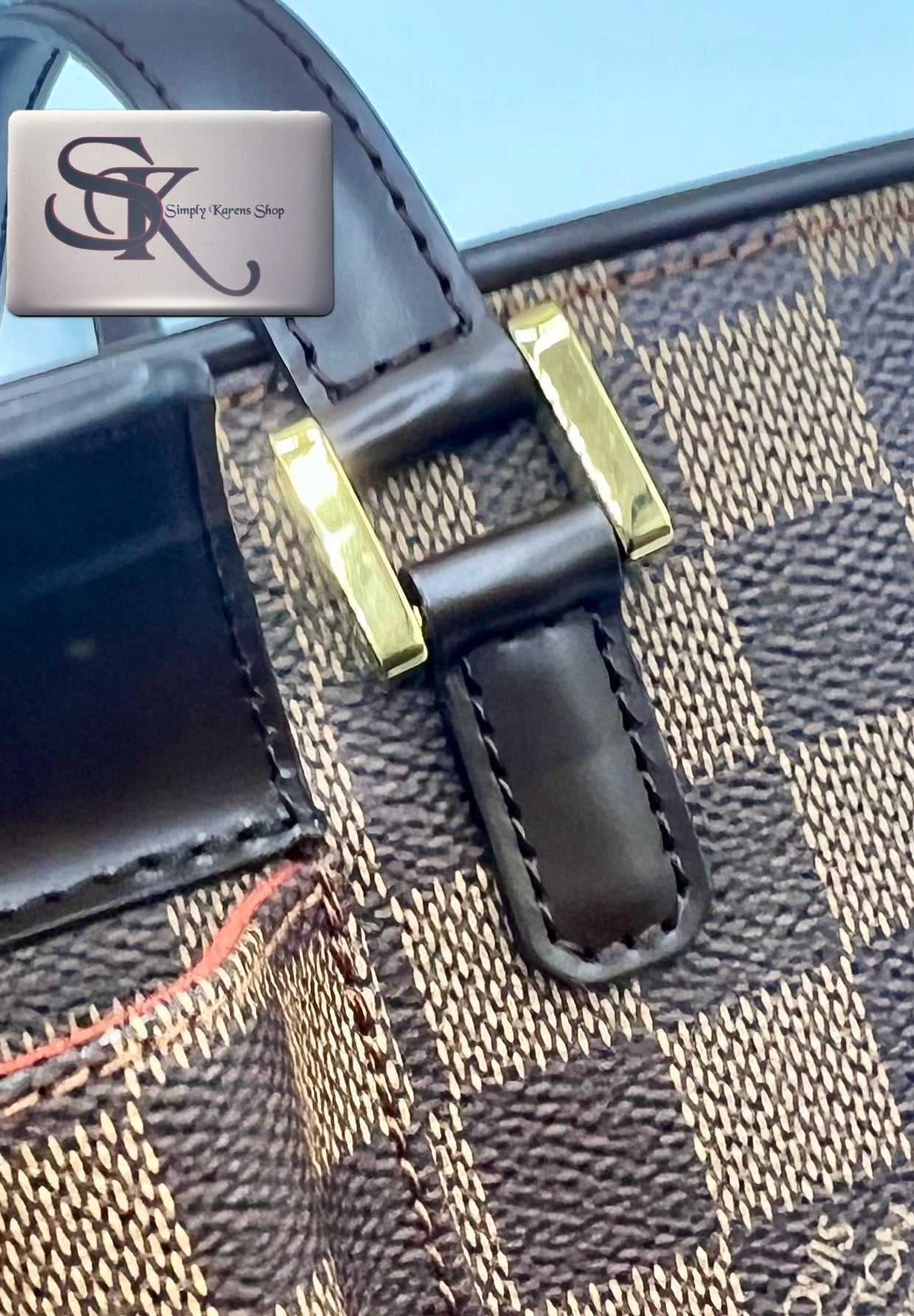 LV DAMIER EBENE MANOSQUE PM SIZE HAND BAG