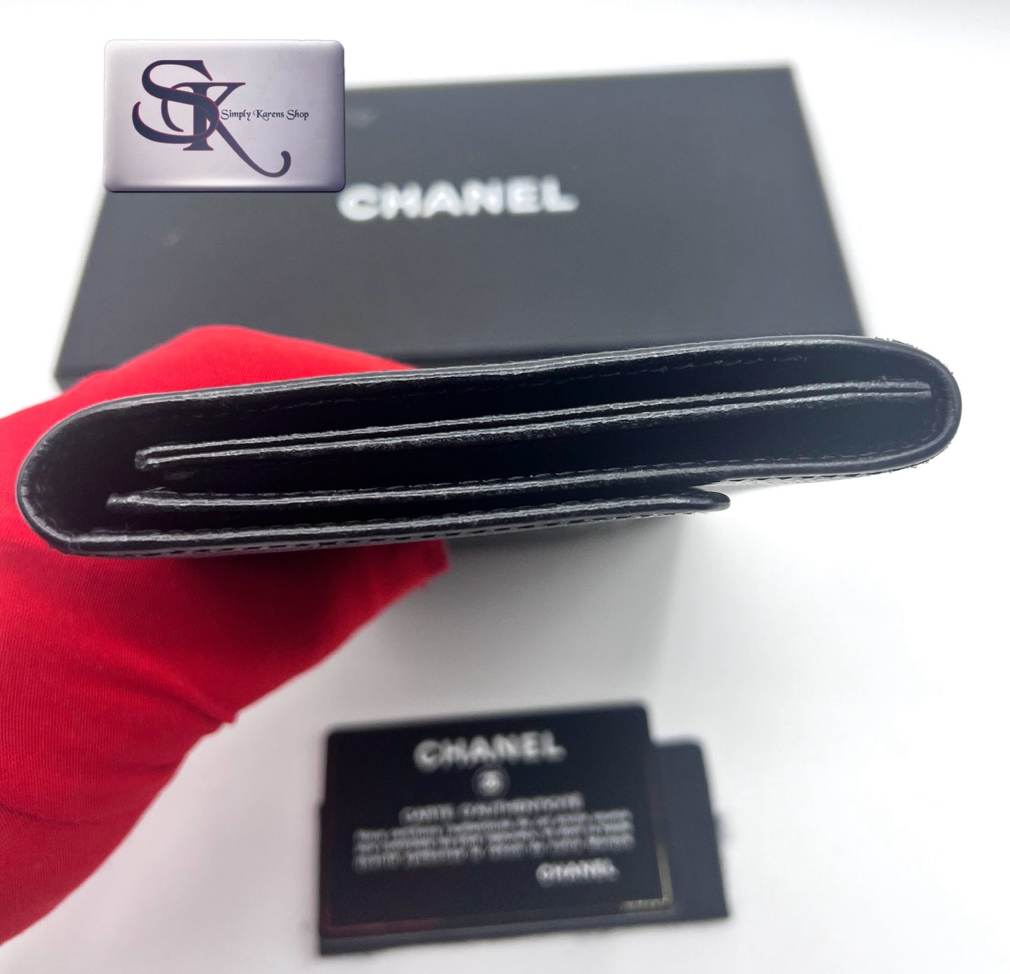 Chanel Caviar Jumbo CC Flap Black Long Wallet   (🇵🇭P20,640)